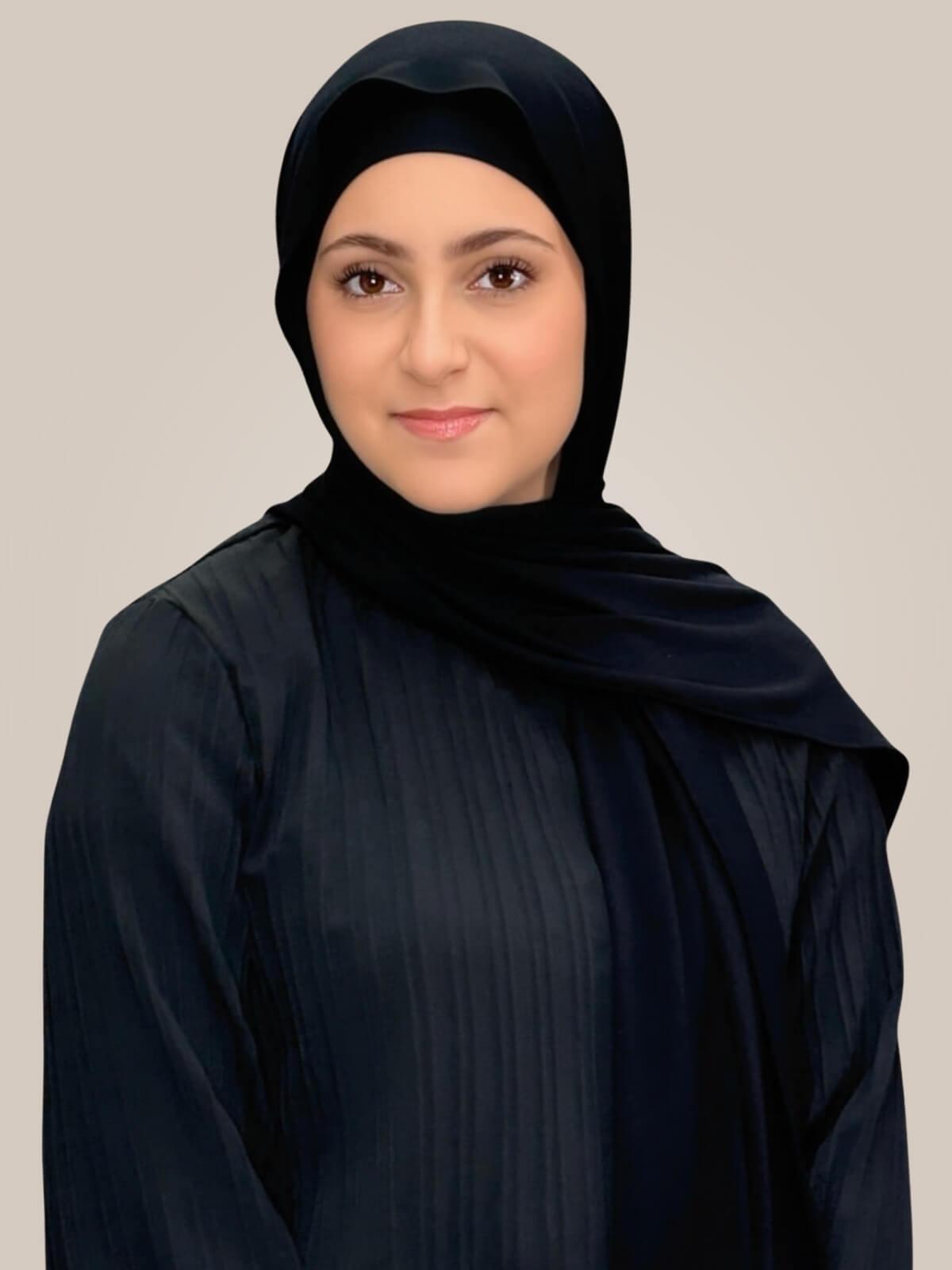 Modish Girl Premium Jersey Hijab-Black
