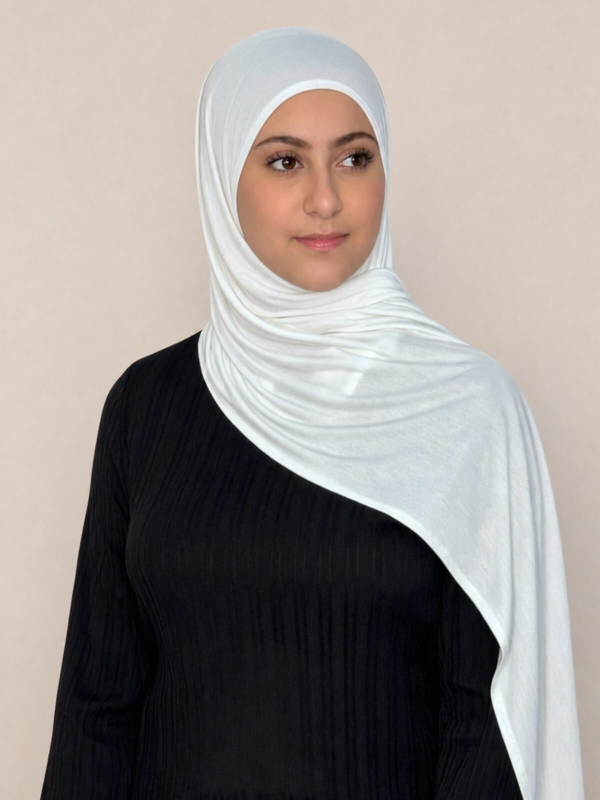 Modish Girl Pre-Sewn Jersey Hijab-Off White