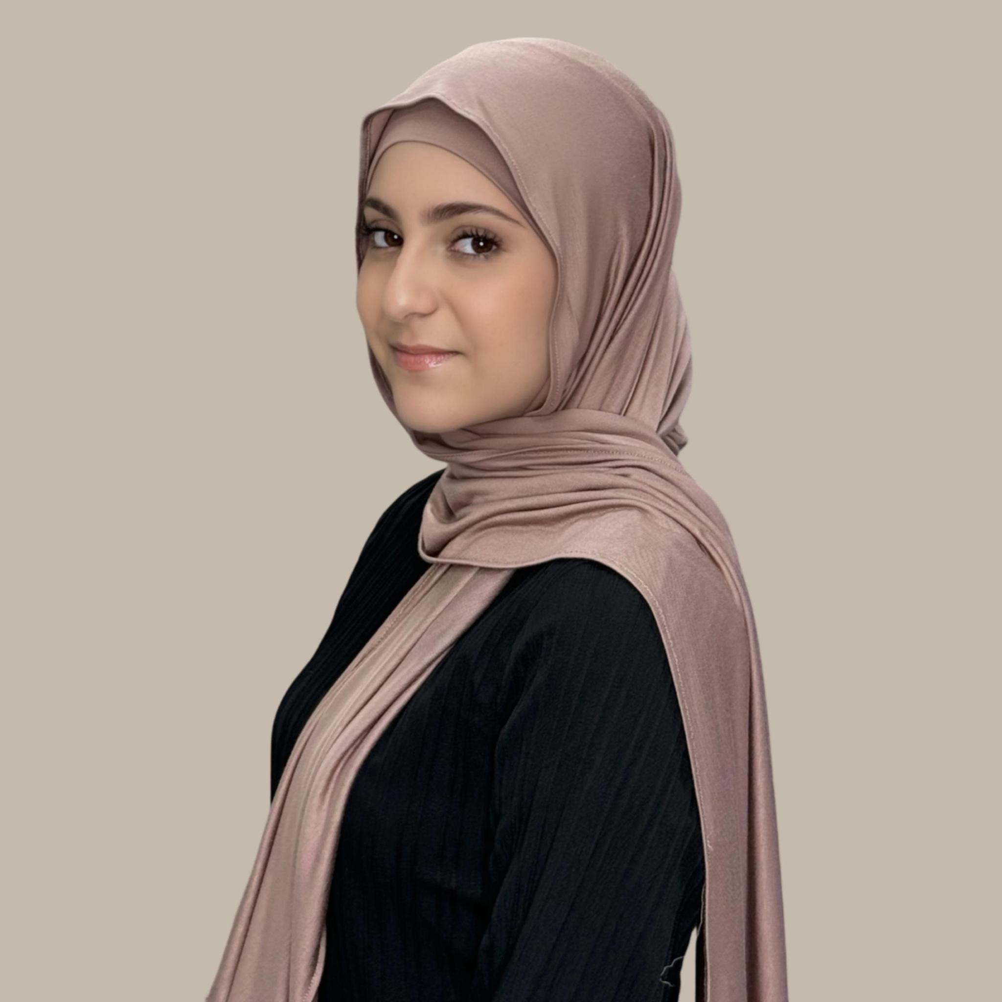 Modish Girl Premium Jersey hijab-Pale Taupe