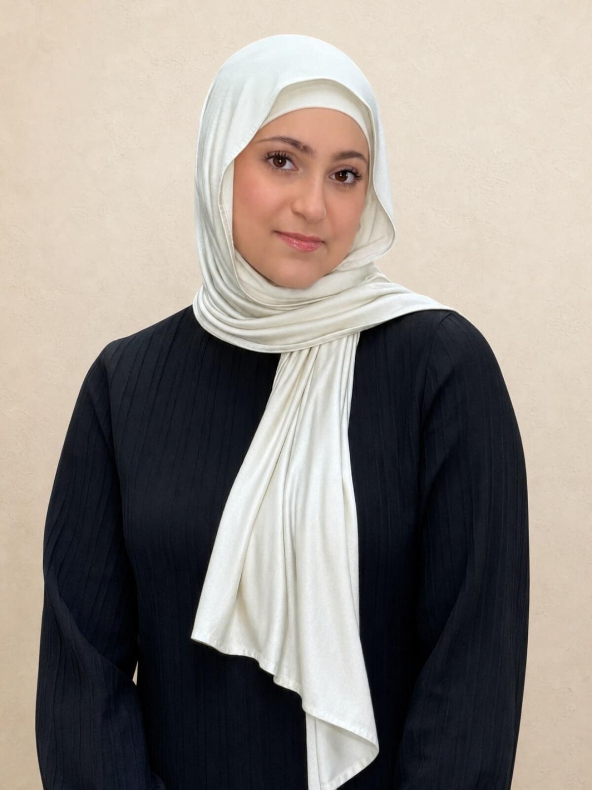 Modish Girl Premium Jersey hijab-Ivory
