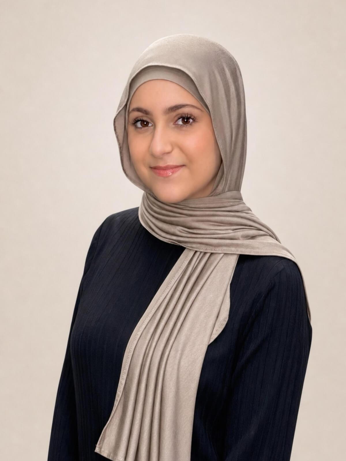 Modish Girl Premium Jersey hijab-Desert