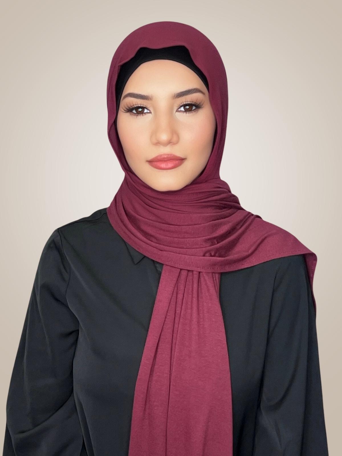 Classic Jersey Hijab-Plum