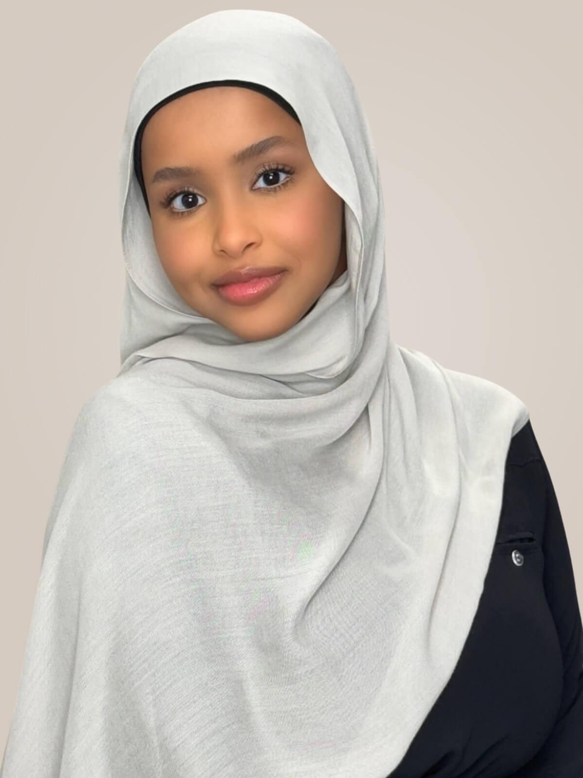 Cotton Modal Hijab-Pearl River