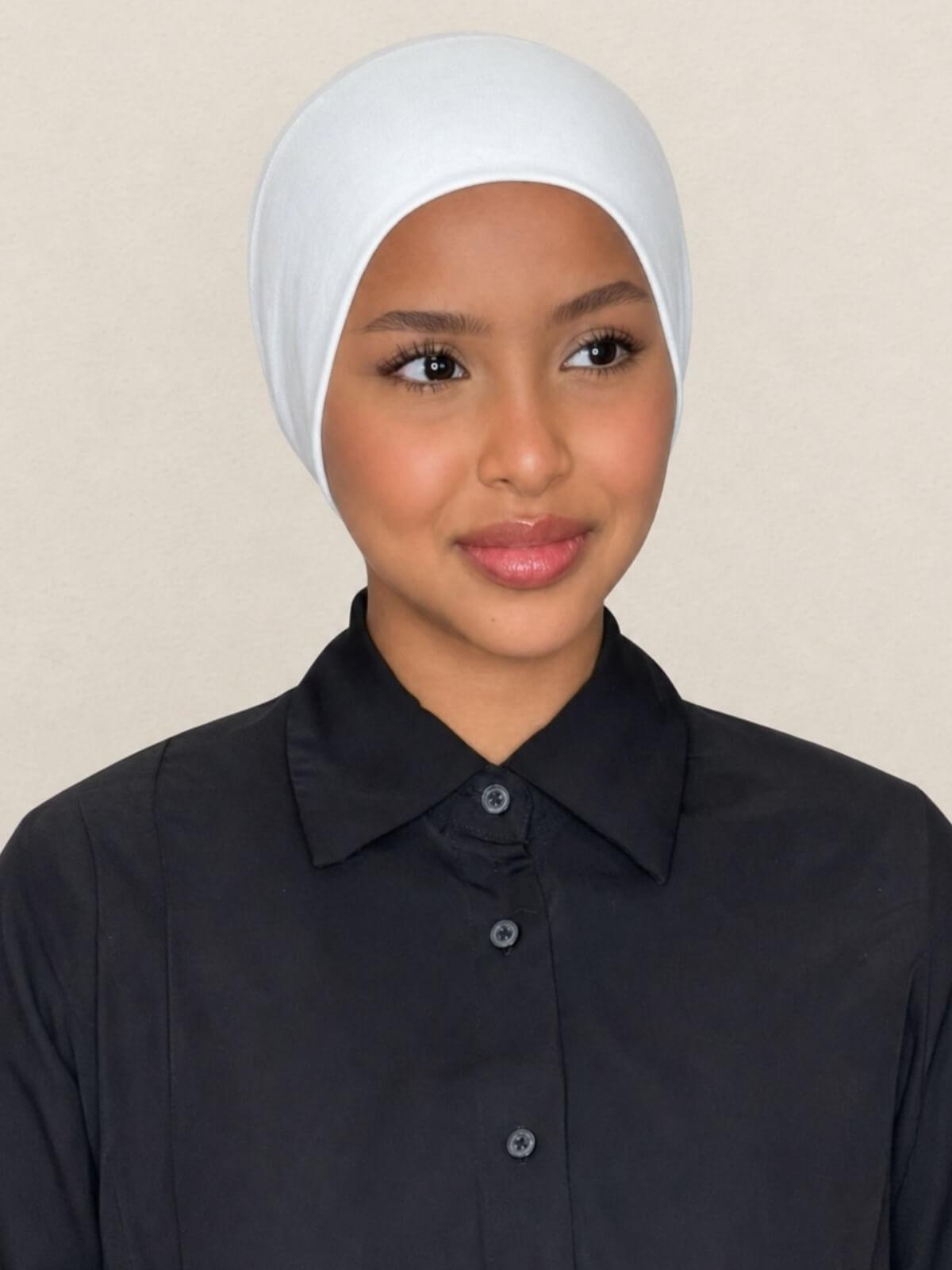 Premium Cotton Underscarf-White