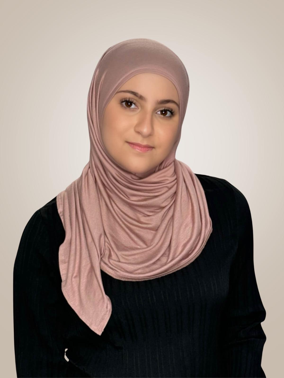 Modish Girl Pre-Sewn Jersey Hijab-Dusty Rose