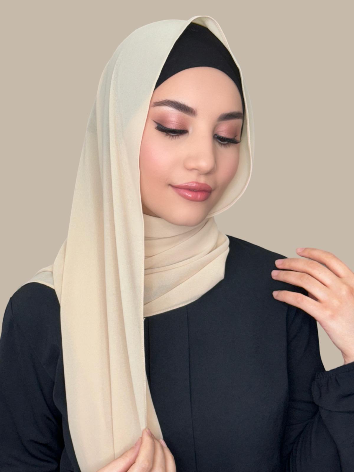 Classic Chiffon Hijab-Bisque