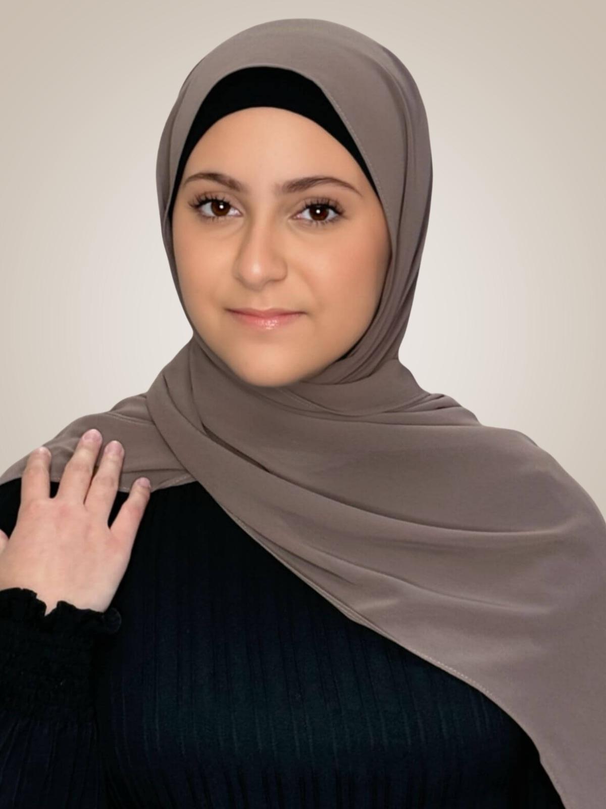 Modish Girl Luxury Chiffon Hijab-Sandstone