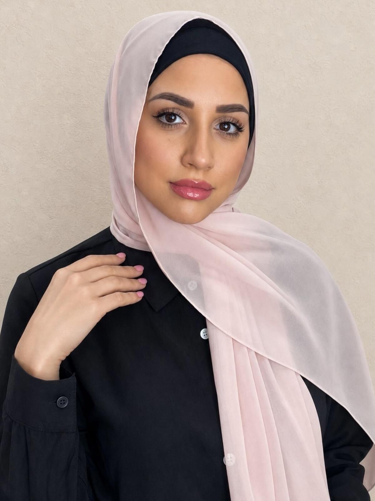 Luxury Chiffon Hijab-Pearl
