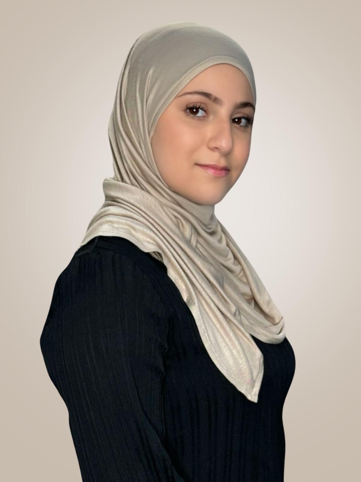 Modish Girl Pre-Sewn Jersey Hijab-Vanilla