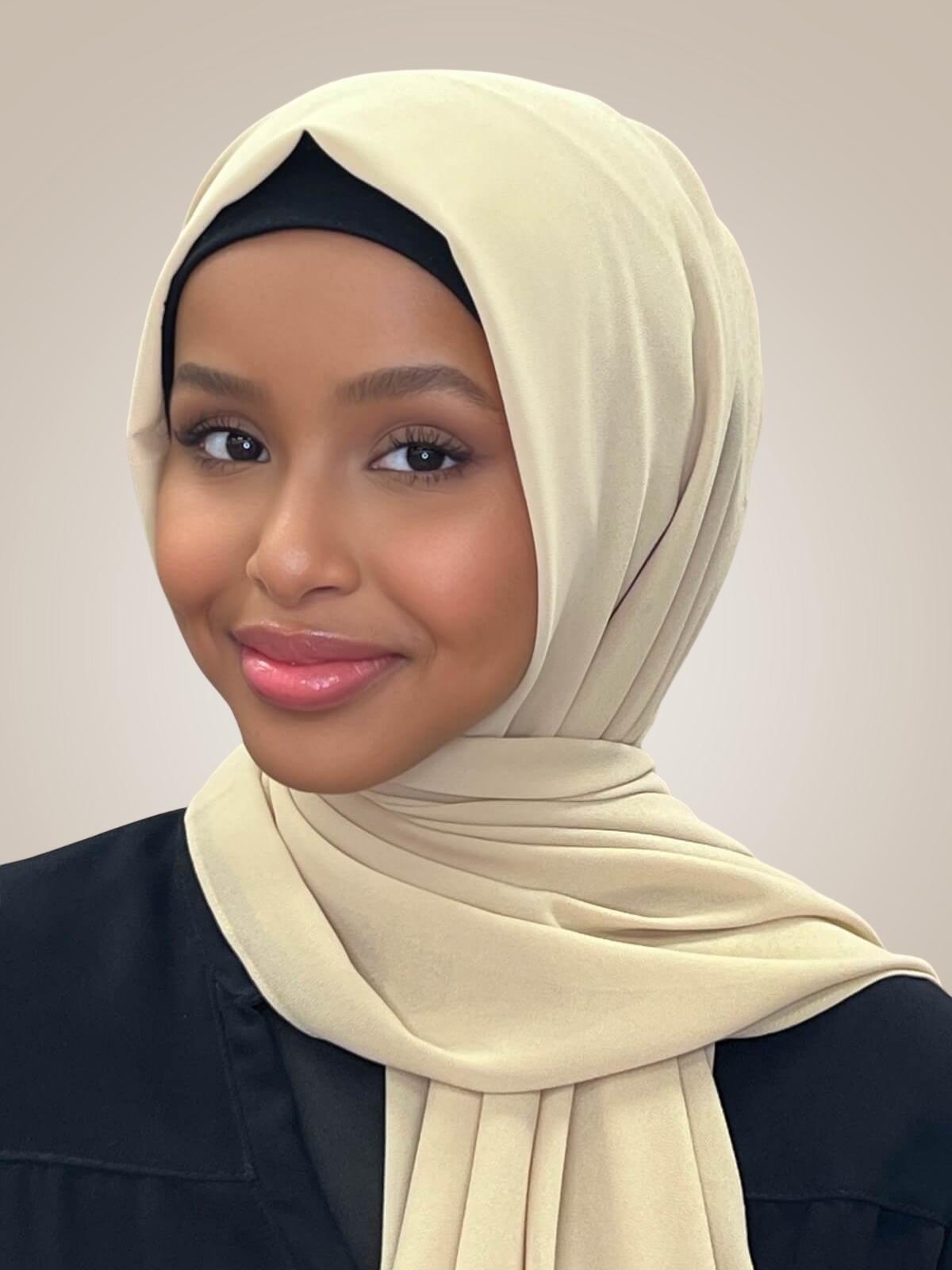 Classic Chiffon Hijab-Linen