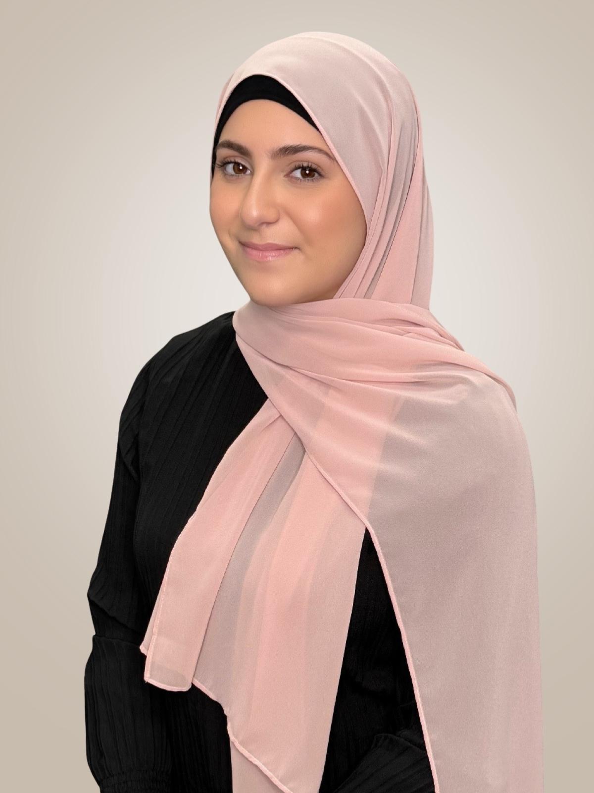 Modish Girl Luxury Chiffon Hijab-Pearl
