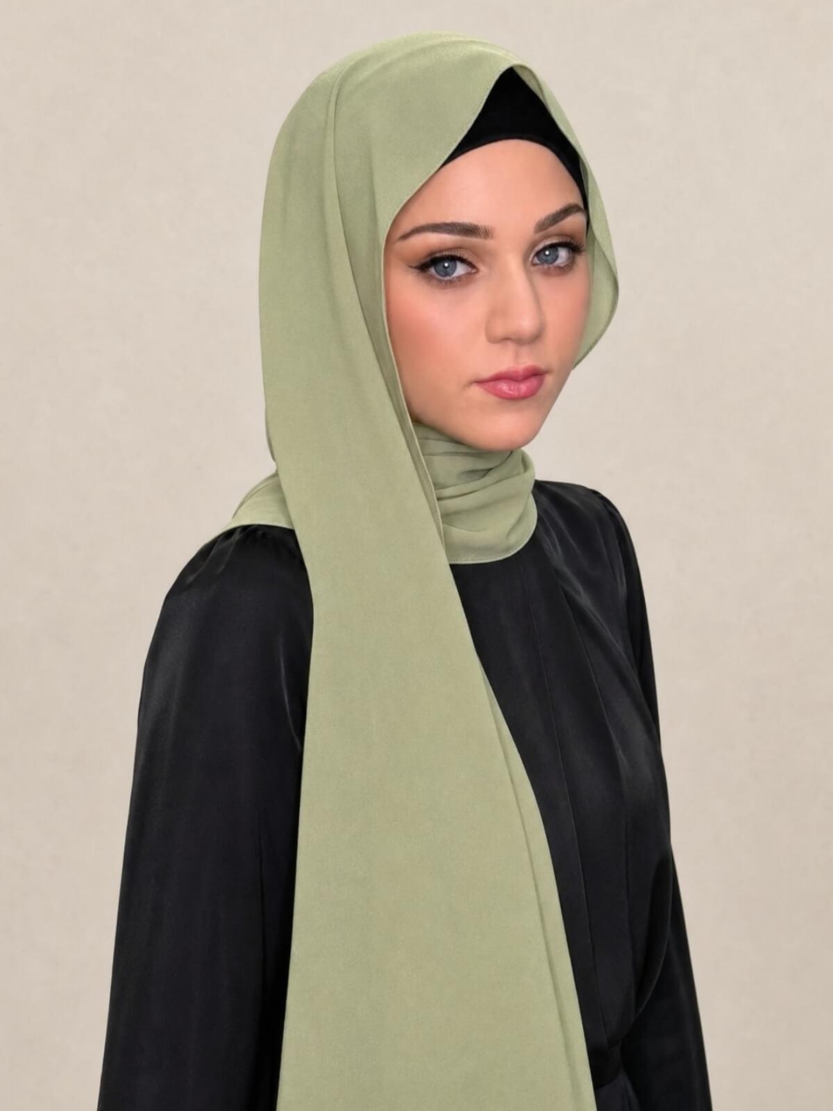 Classic Chiffon Hijab-Sage