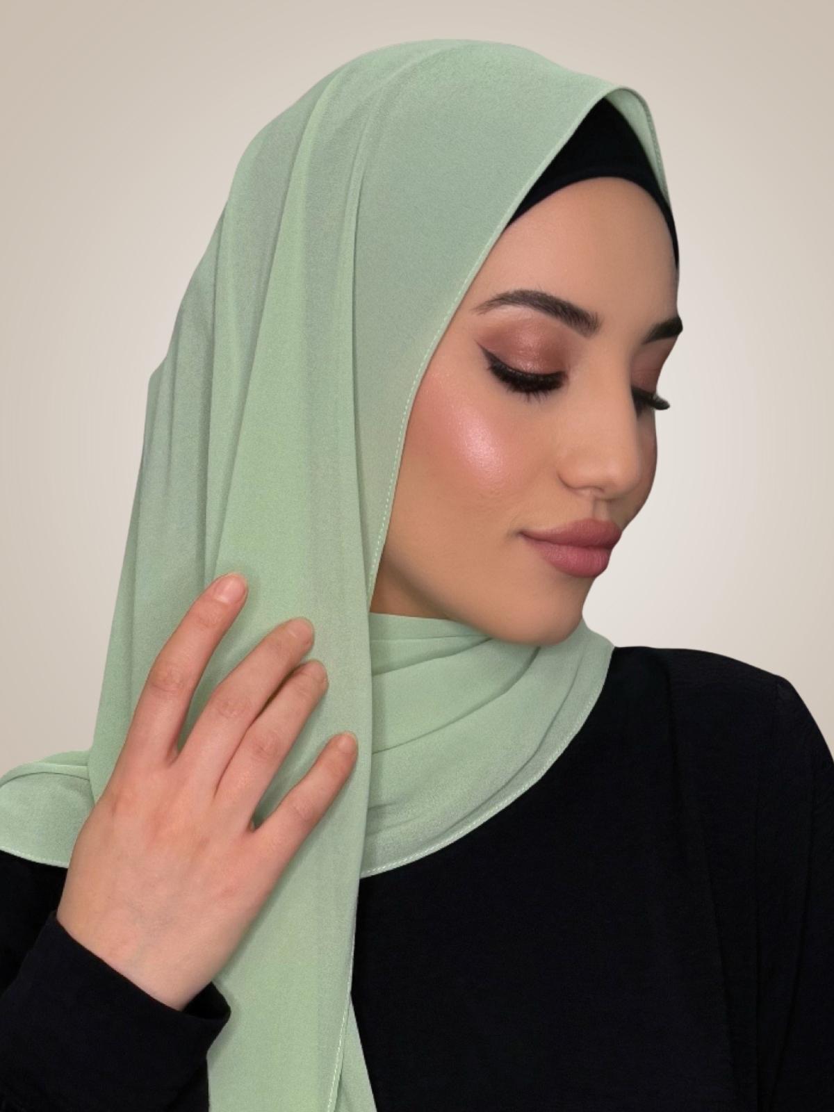 Classic Chiffon Hijab-Cool Mint