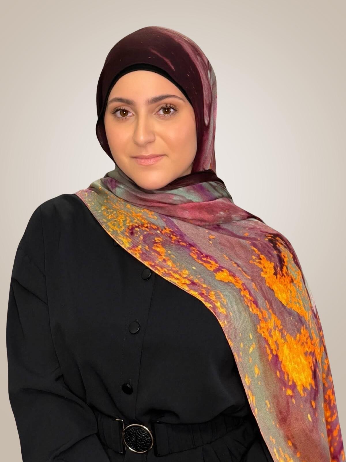 Modish Girl Print Modal Hijab-Rose Mirage