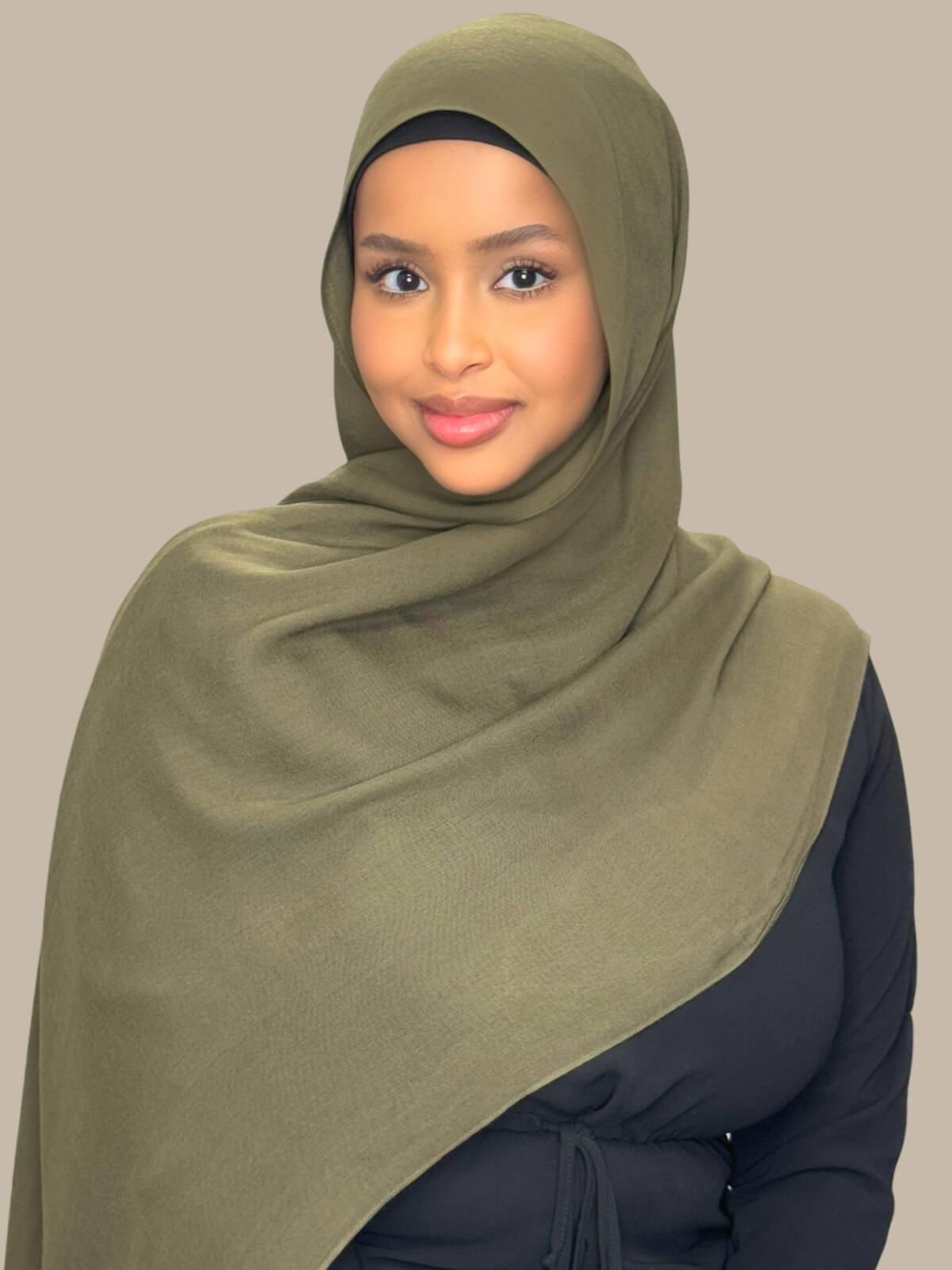 Cotton Modal Hijab-Sunlit Sage