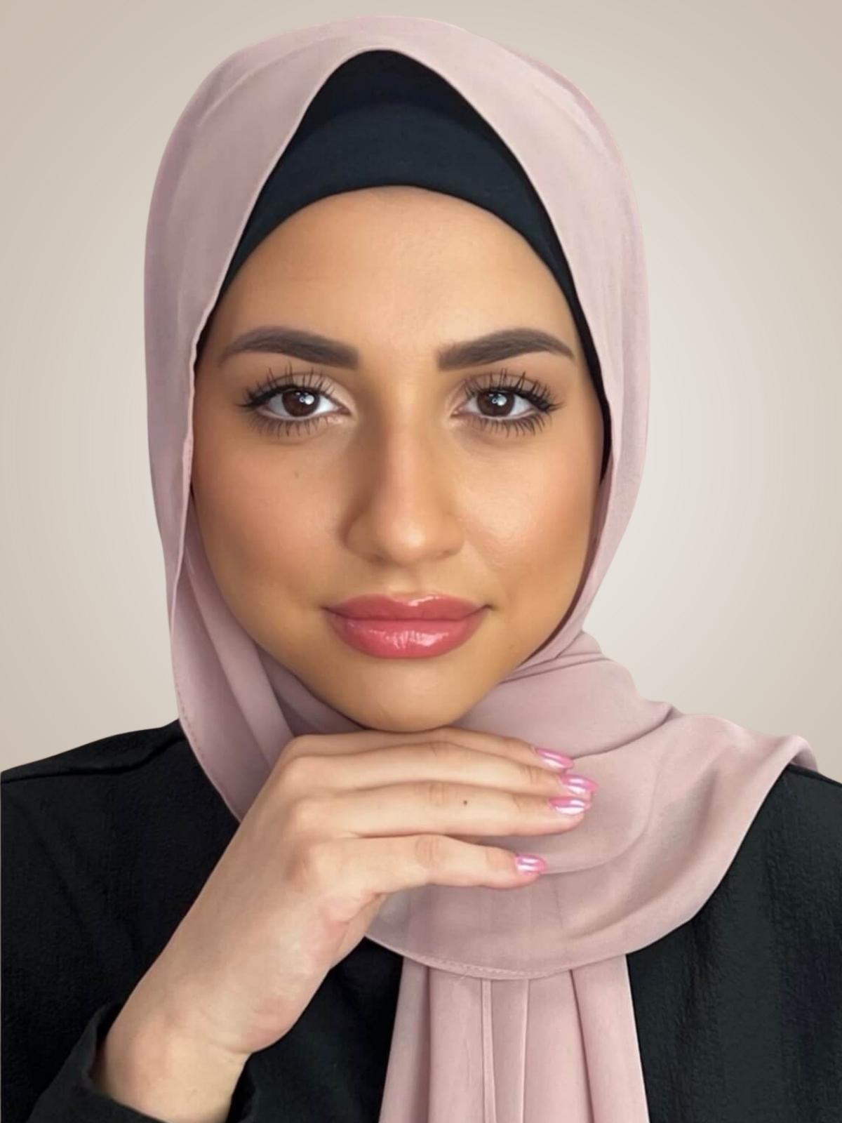 Luxury Chiffon Hijab-Pale Taupe
