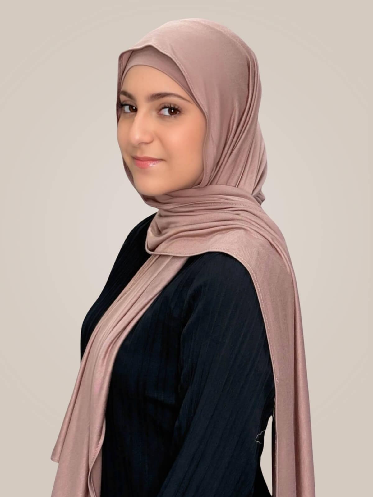 Modish Girl Premium Jersey hijab-Pale Taupe