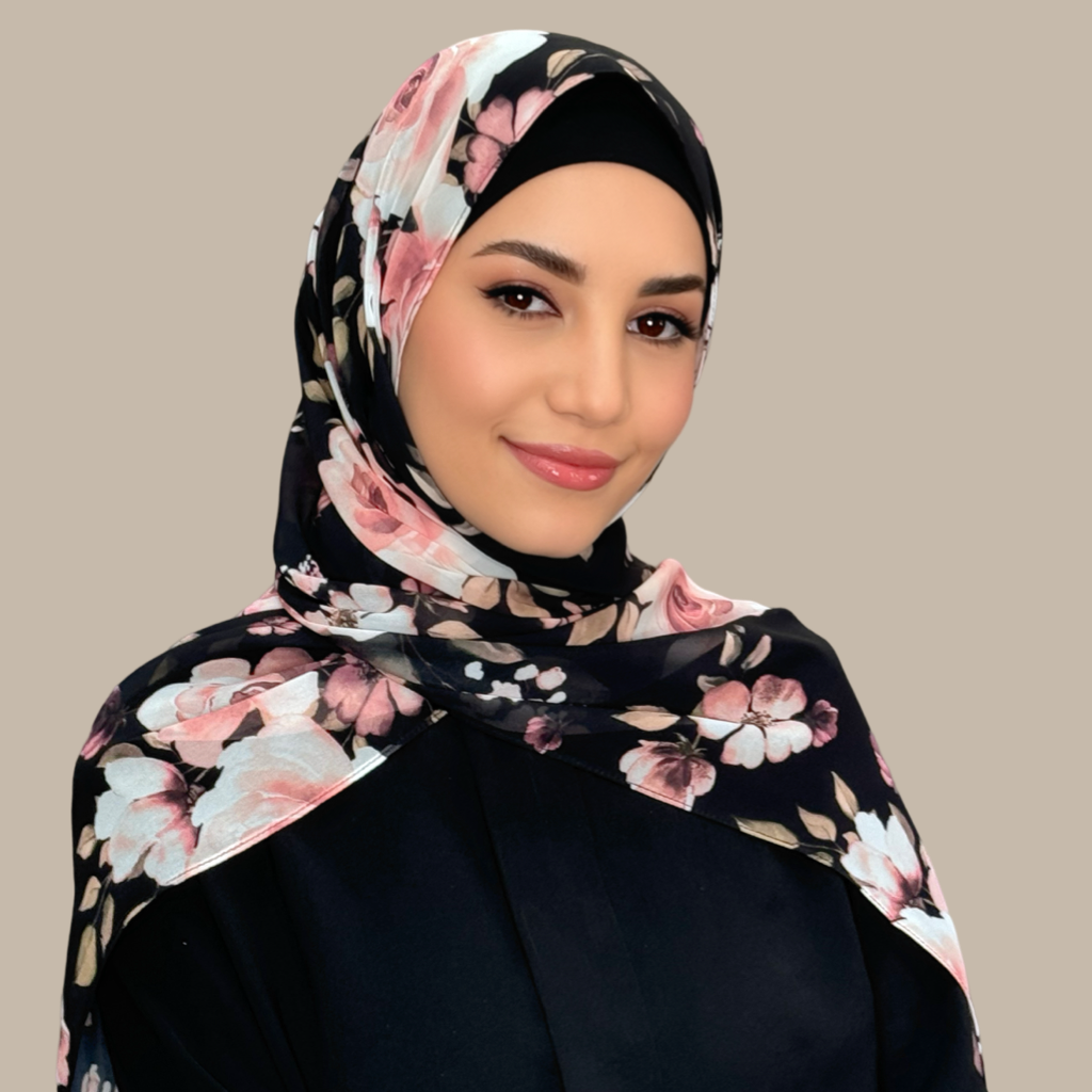 Printed Chiffon Hijab-Breathless Blossom - Modish Hijab