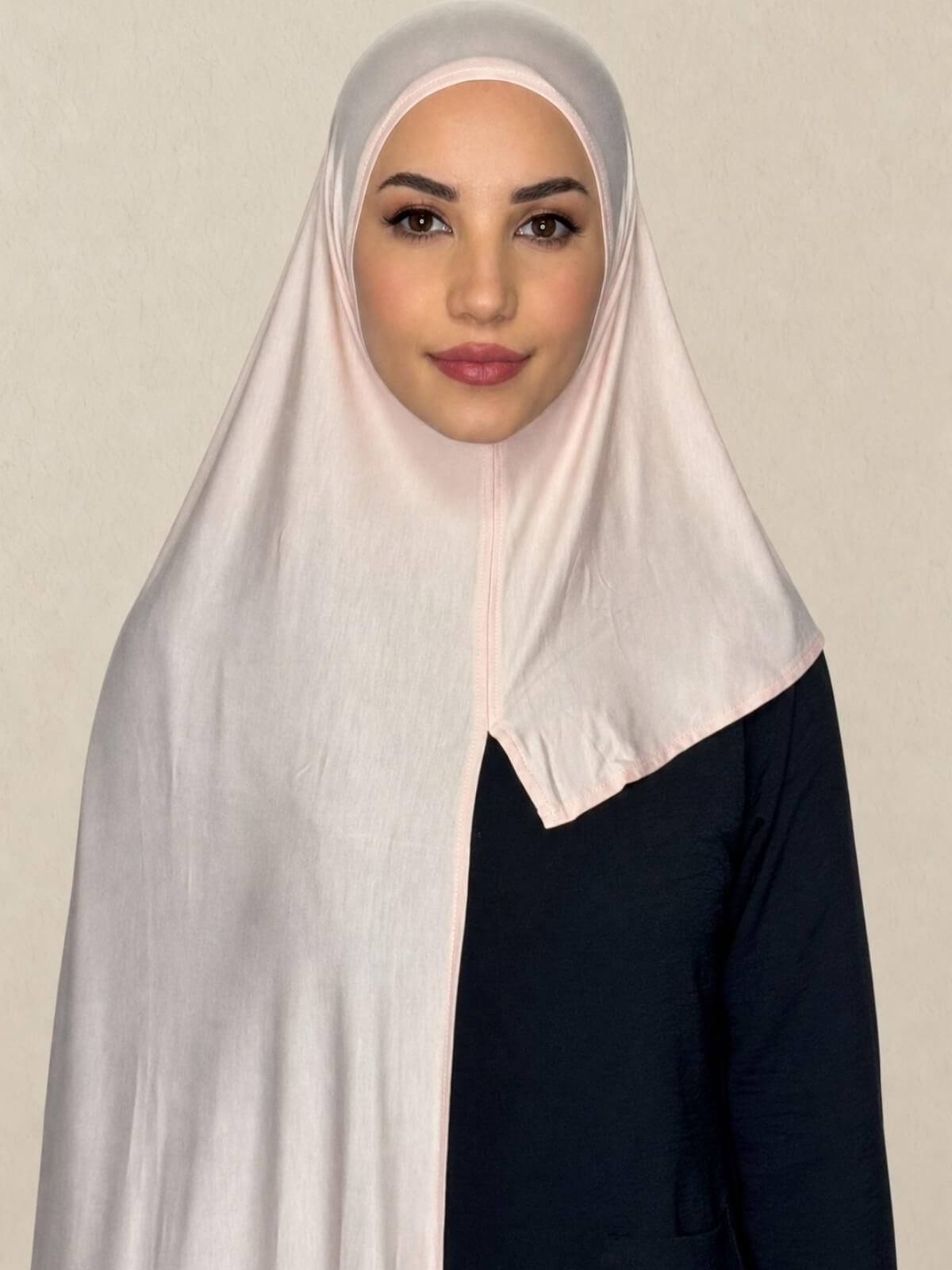Pre-Sewn Jersey Hijab-Pearl