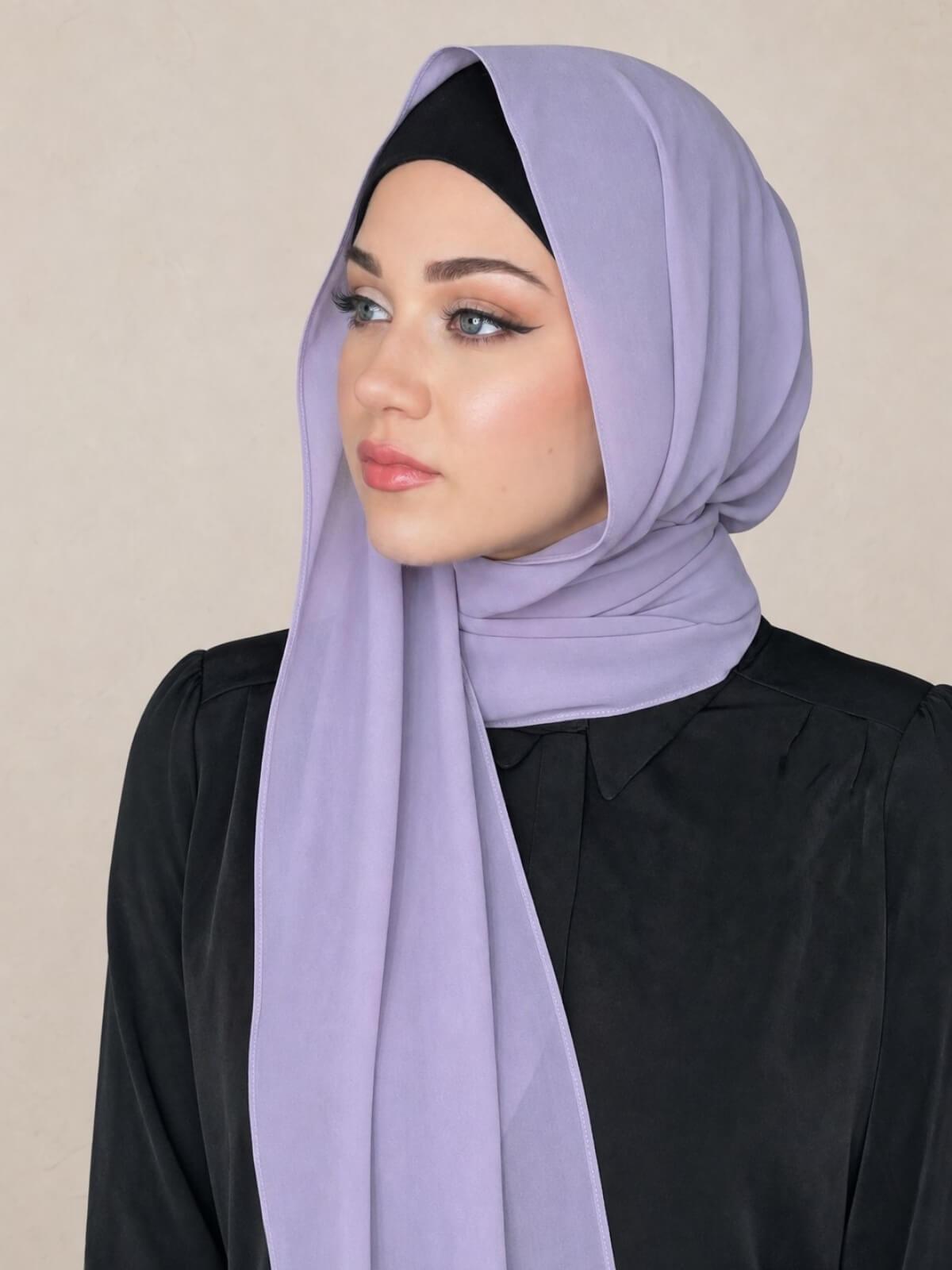 Classic Chiffon Hijab-Lavender