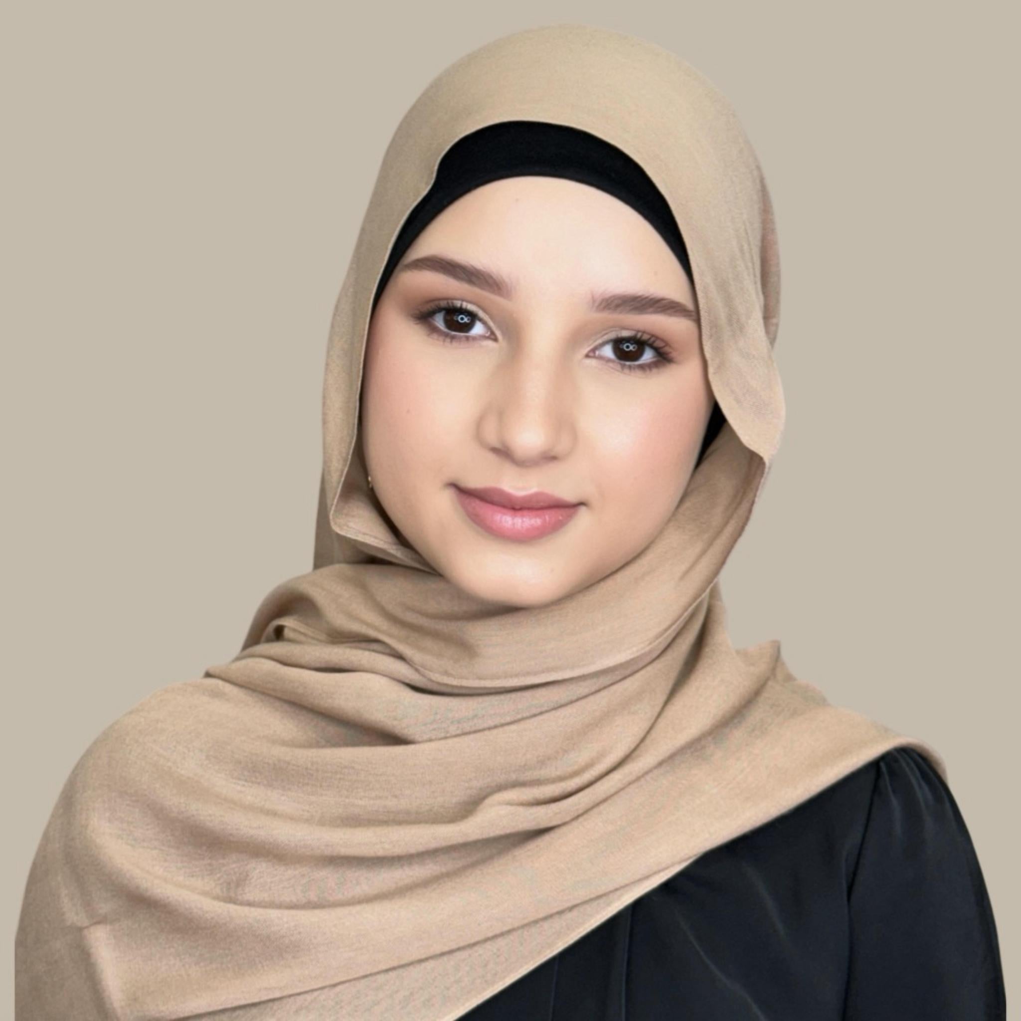 Modish Girl Cotton Modal Hijab-BurleyWood