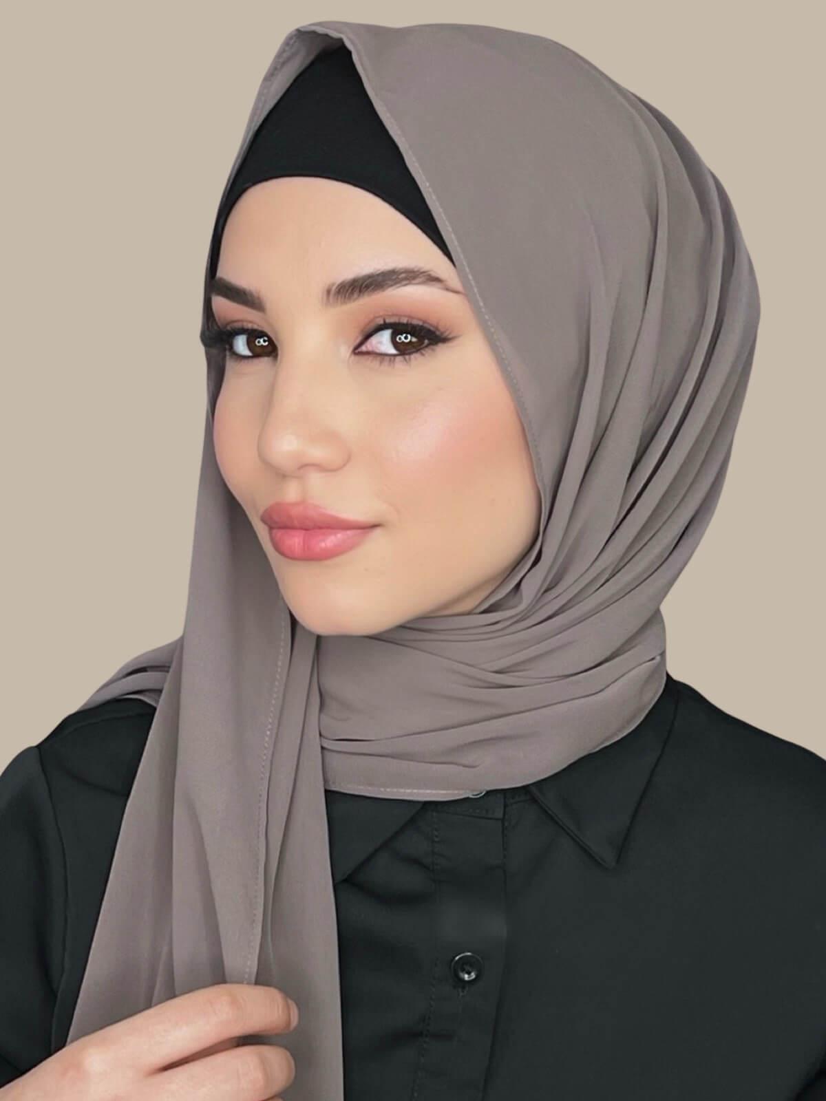 Luxury Chiffon Hijab-Sandstone