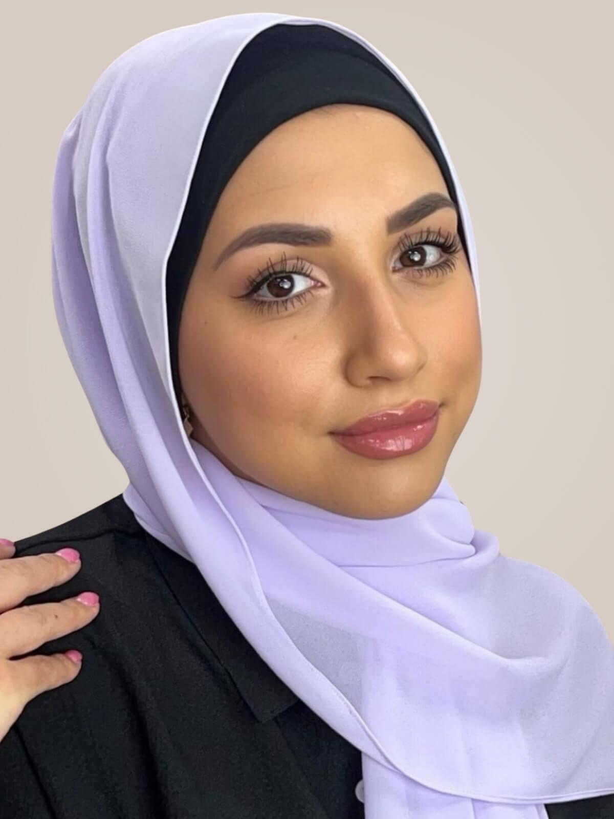 Classic Chiffon Hijab-Pale Purple