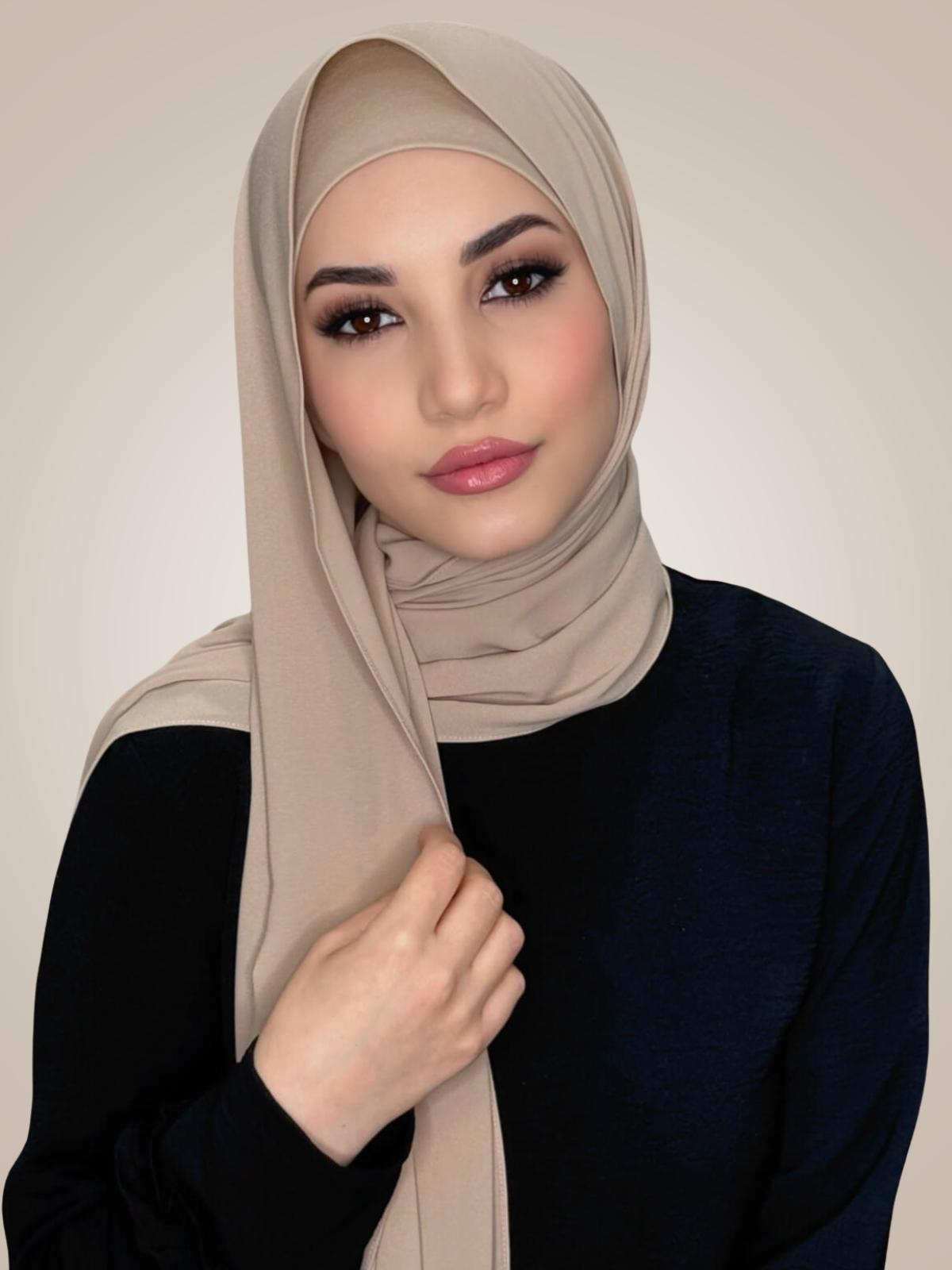 Matching Chiffon Hijab Set-Desert