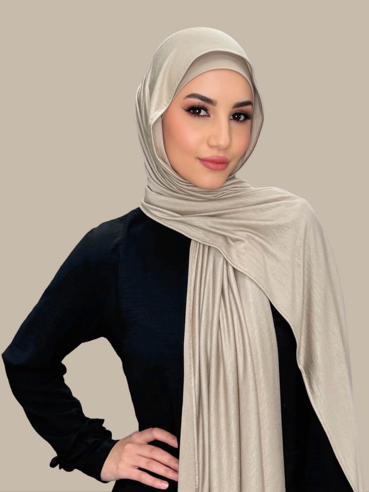 Premium Jersey Hijab-Vanilla