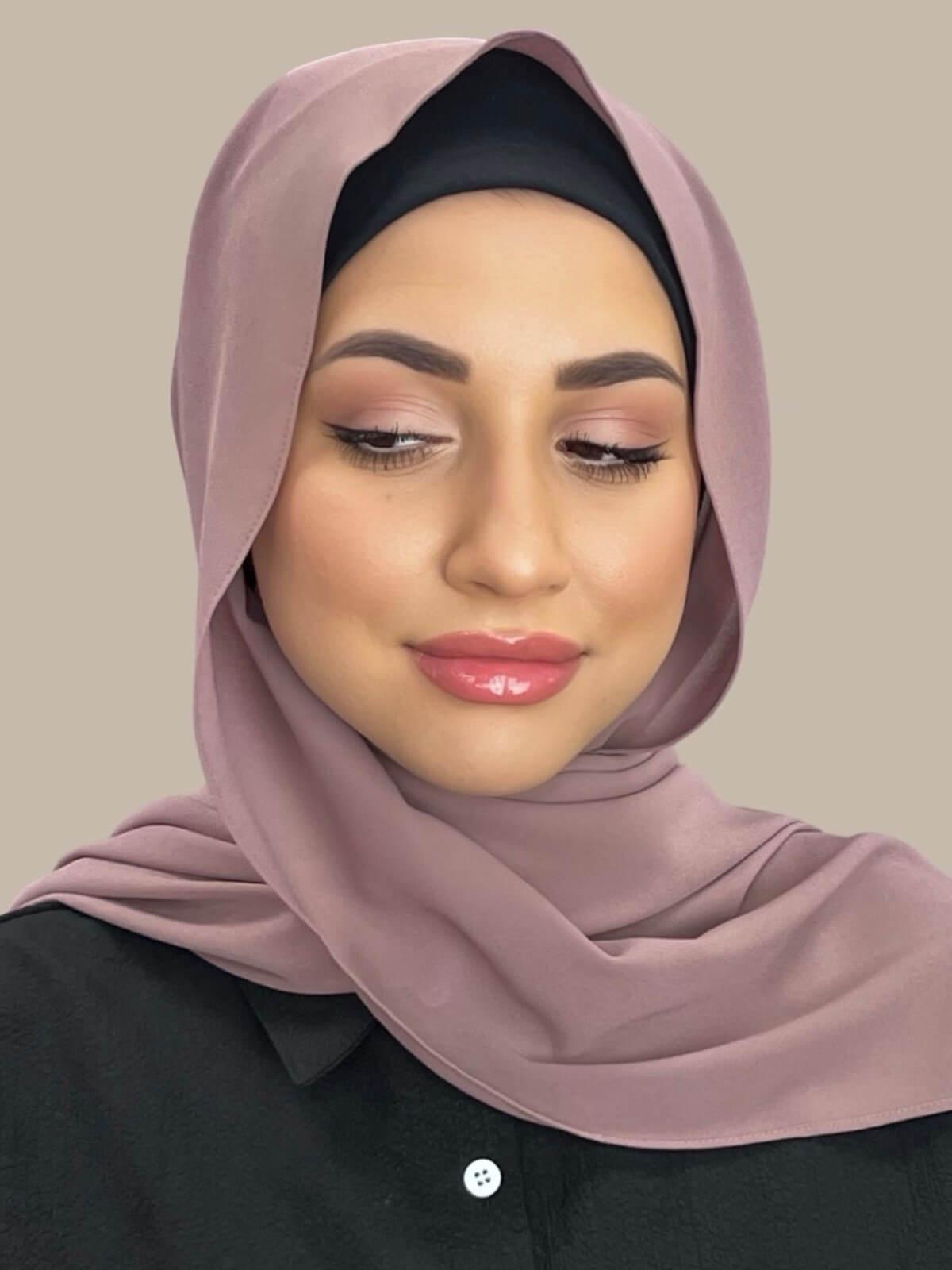 Classic Chiffon Hijab-Rose Taupe