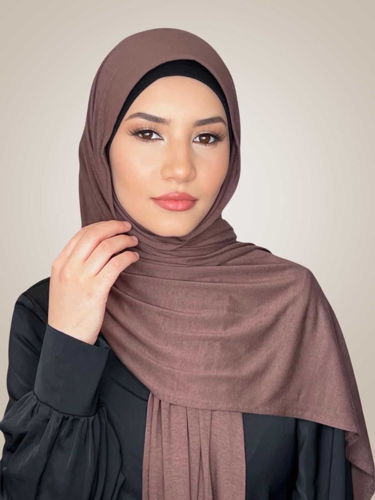 Classic Jersey Hijab-Mocha