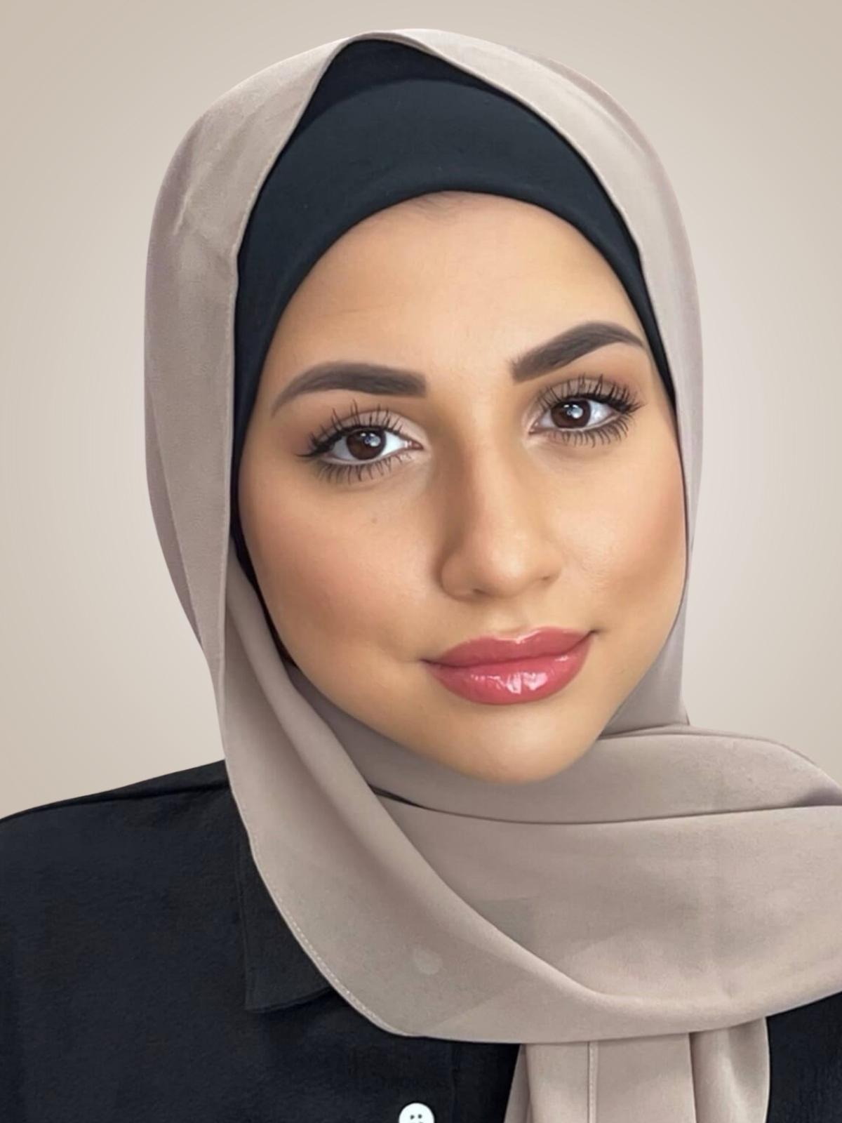 Classic Chiffon Hijab-Taupe