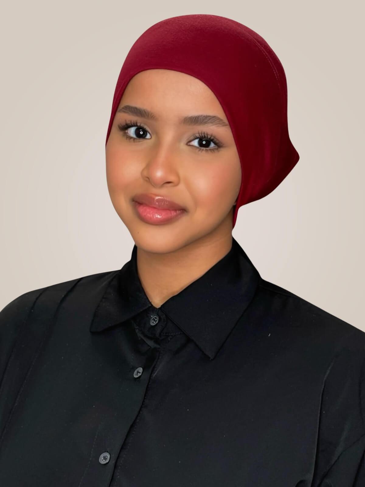 Premium Cotton Underscarf-Mahogany
