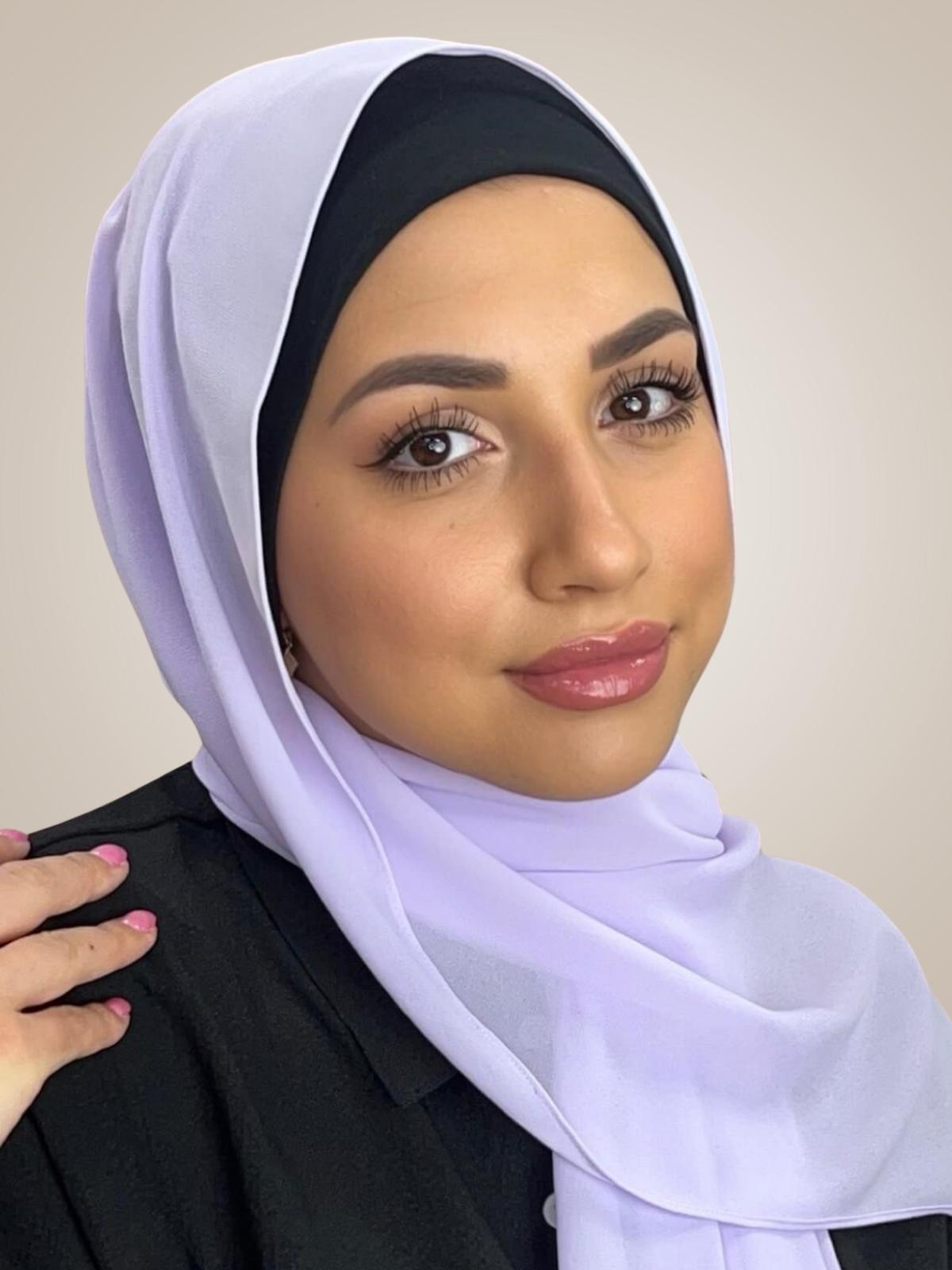 Classic Chiffon Hijab-Pale Purple