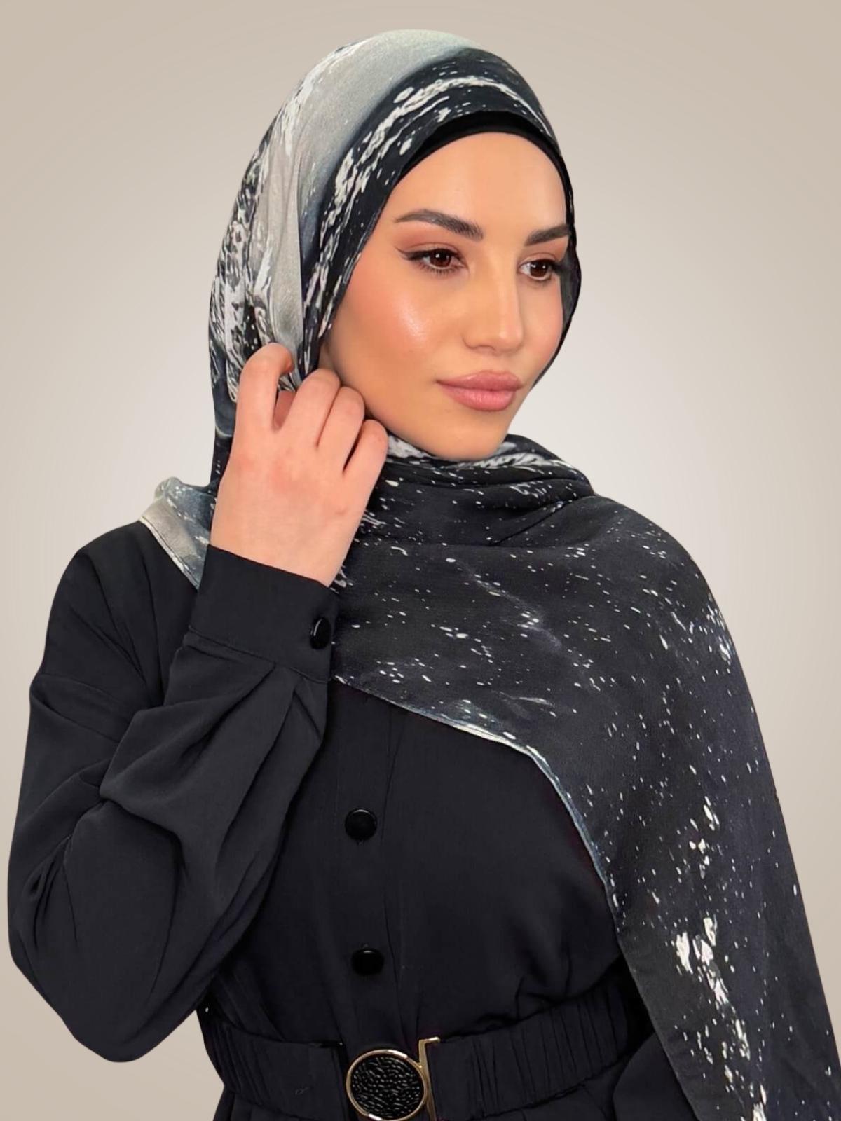Print Modal Hijab-Milan Noir