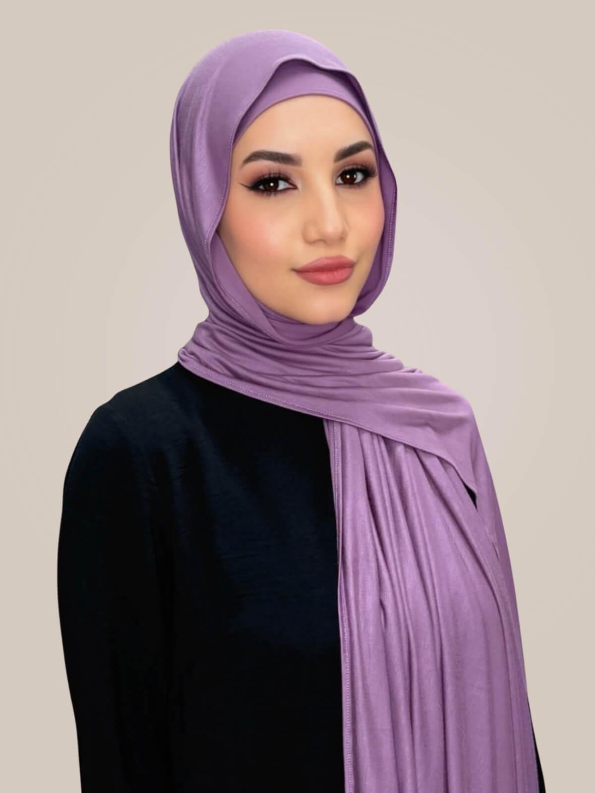 Premium Jersey hijab-Mauve Taupe