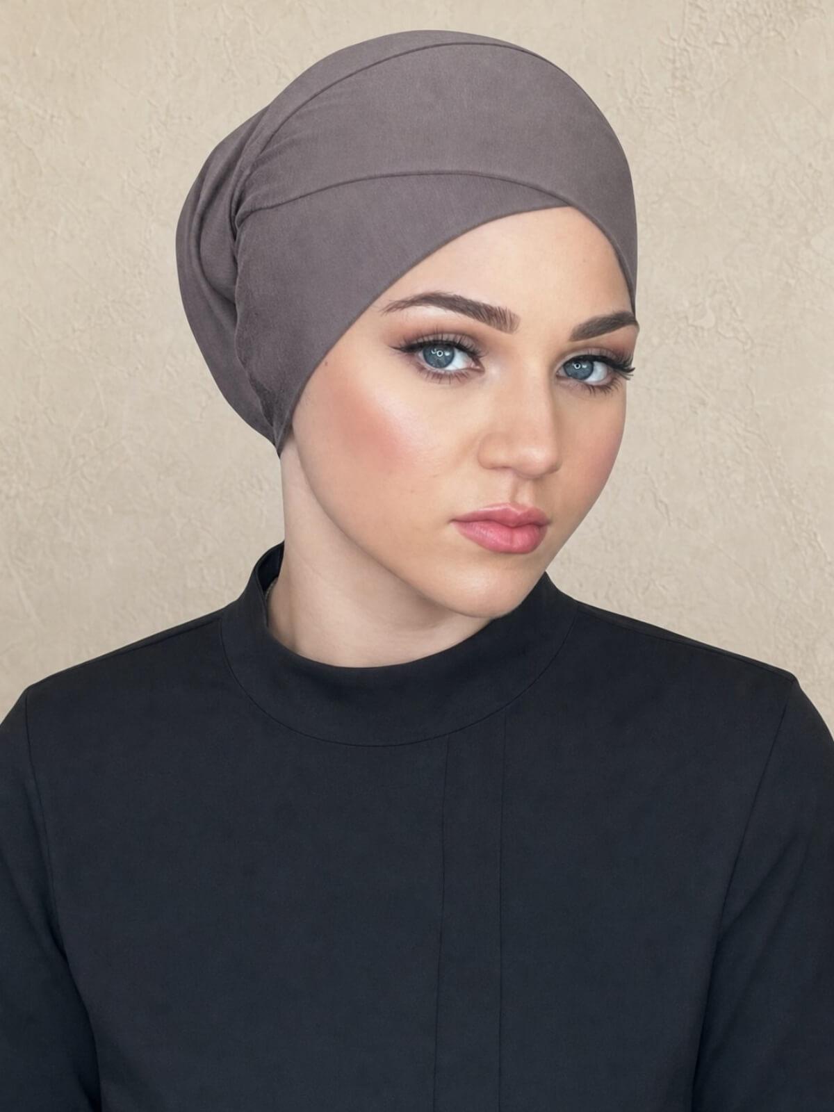 Premium Jersey cross front underscarf-Hazel
