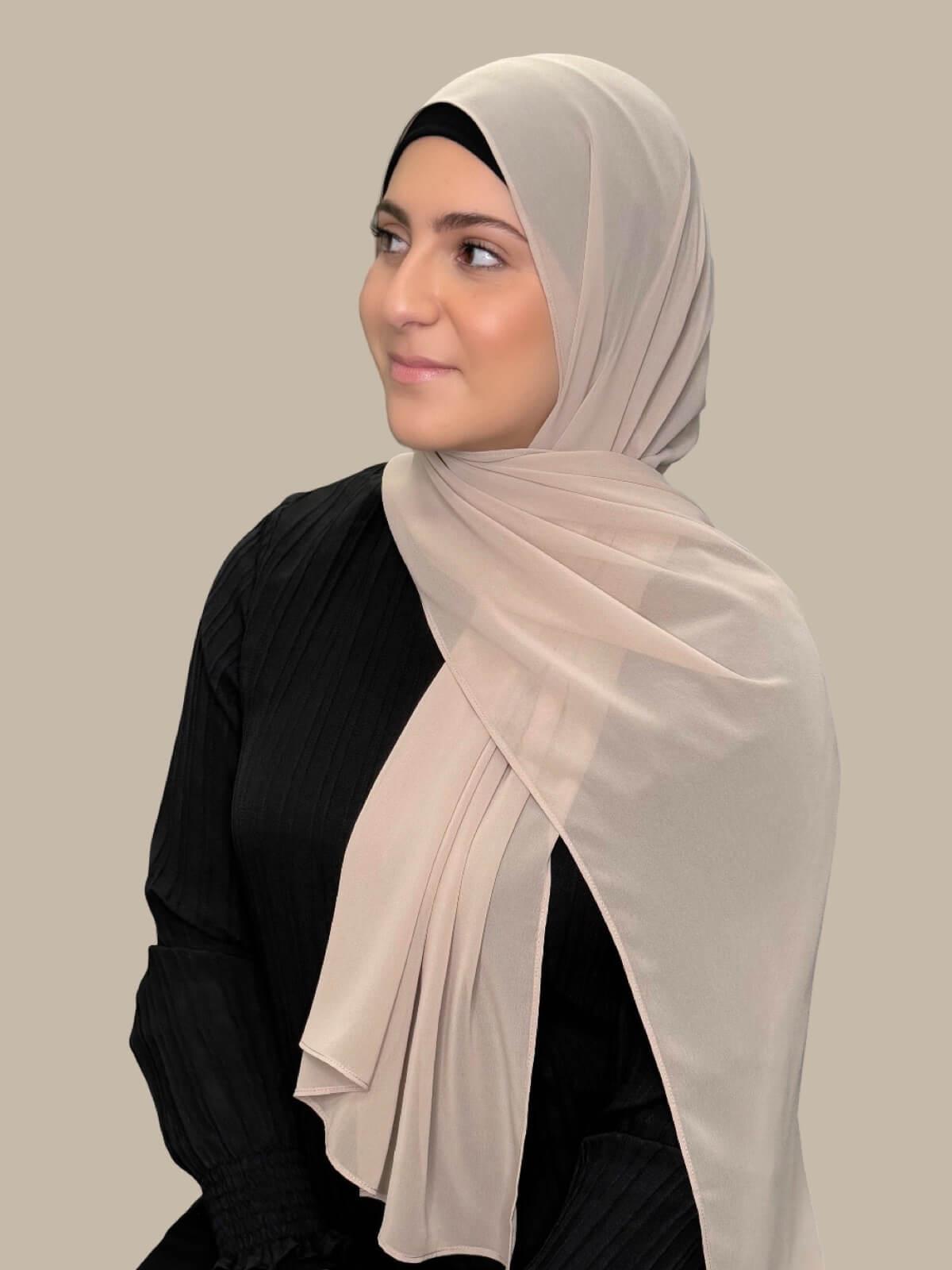 Modish Girl Luxury Chiffon Hijab-Oat