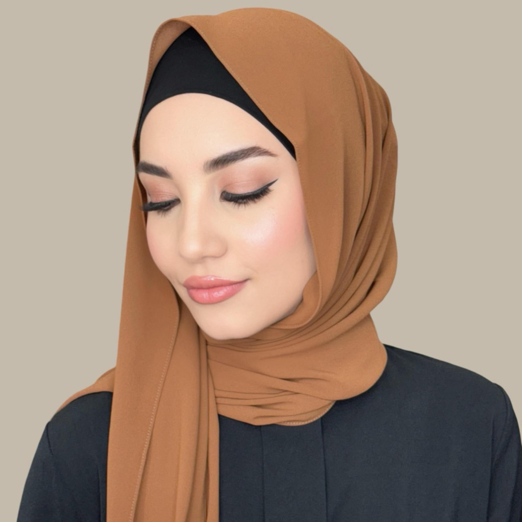 Classic Chiffon Hijab-Sienna