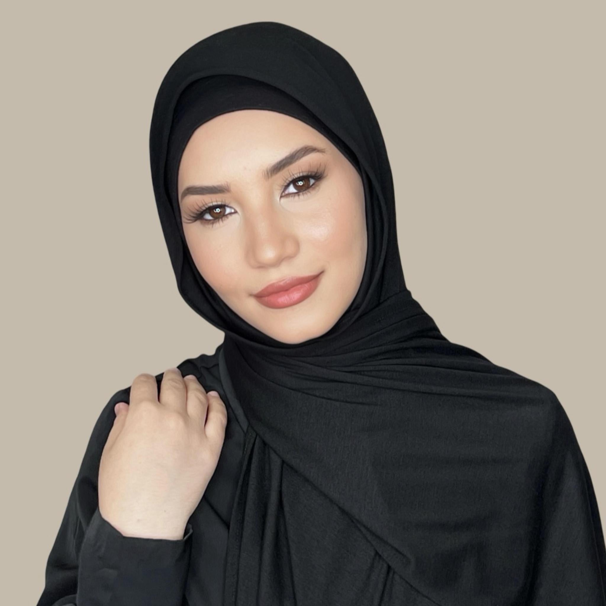 Classic Jersey hijab-Black