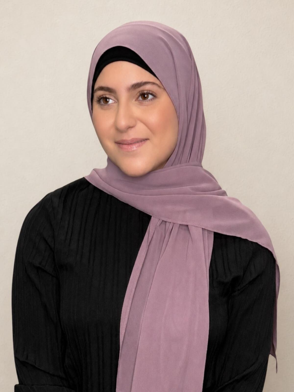 Modish Girl Luxury Chiffon Hijab-Rose Taupe