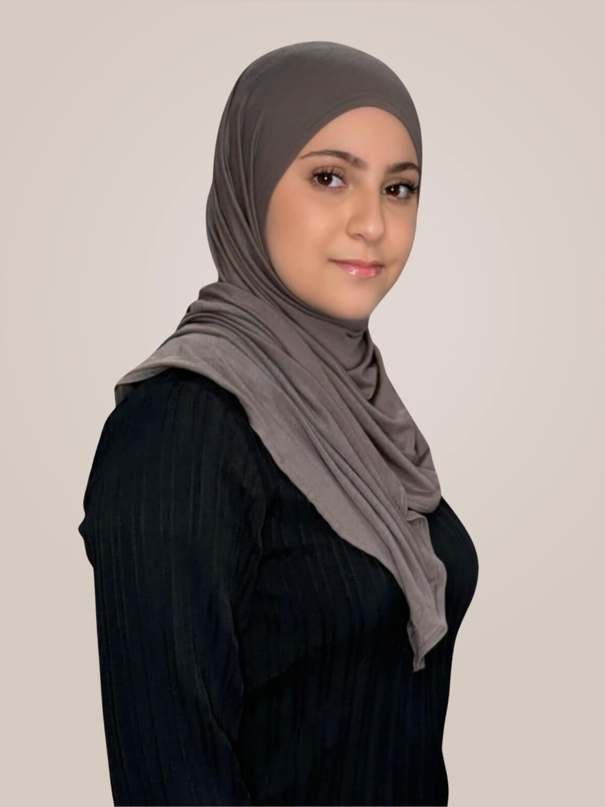 Modish Girl Pre-Sewn Jersey Hijab-Hazel
