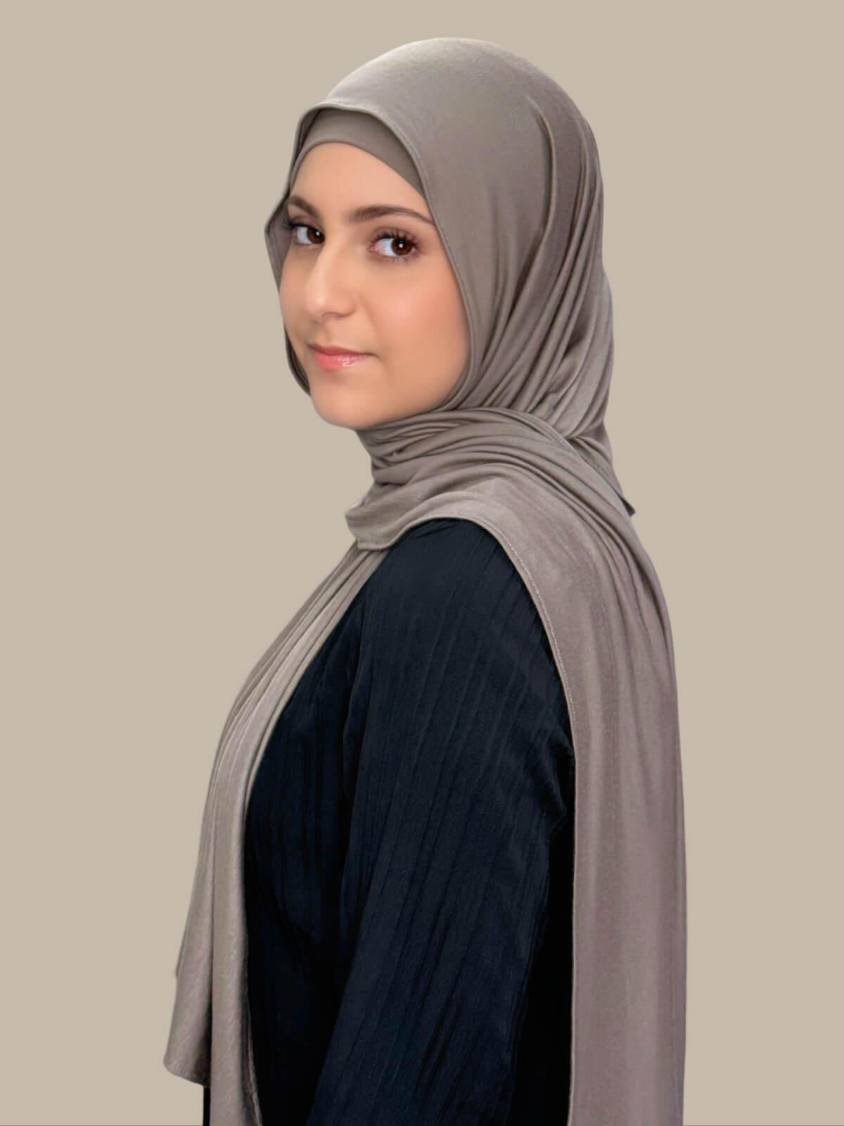 Modish Girl Premium Jersey Hijab-Sandstone