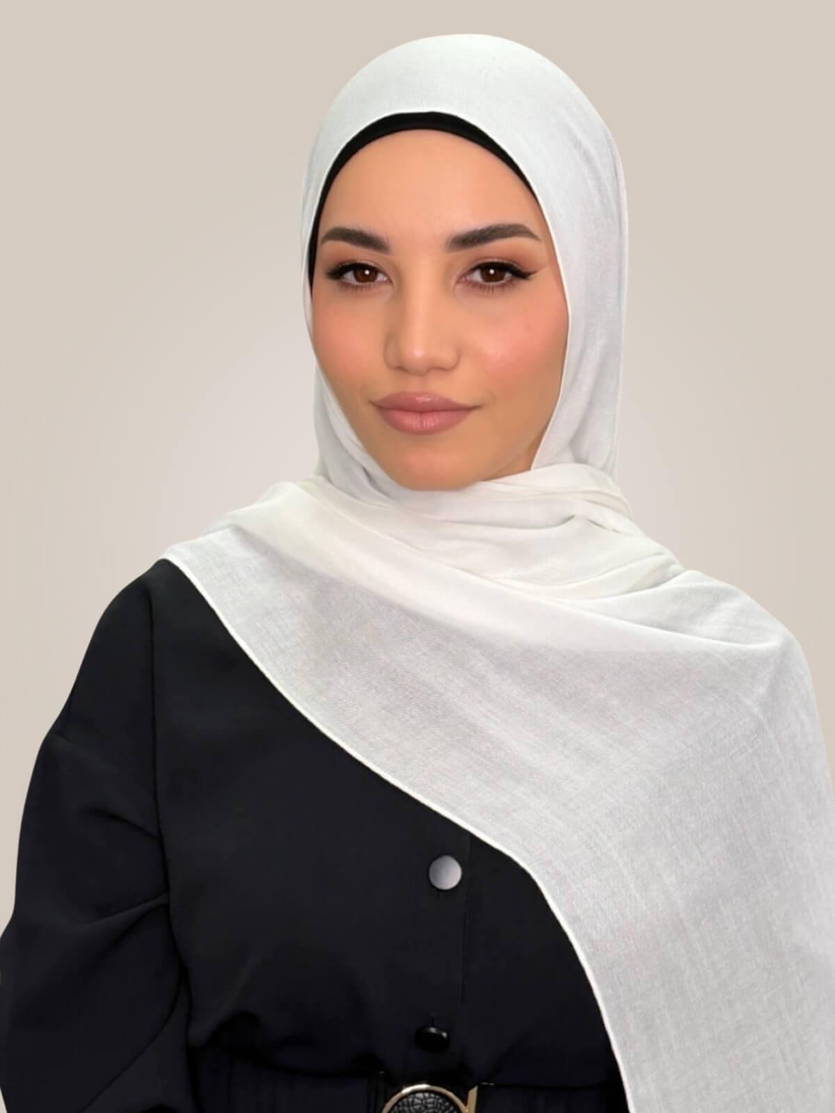 Cotton Modal Hijab-Porcelain