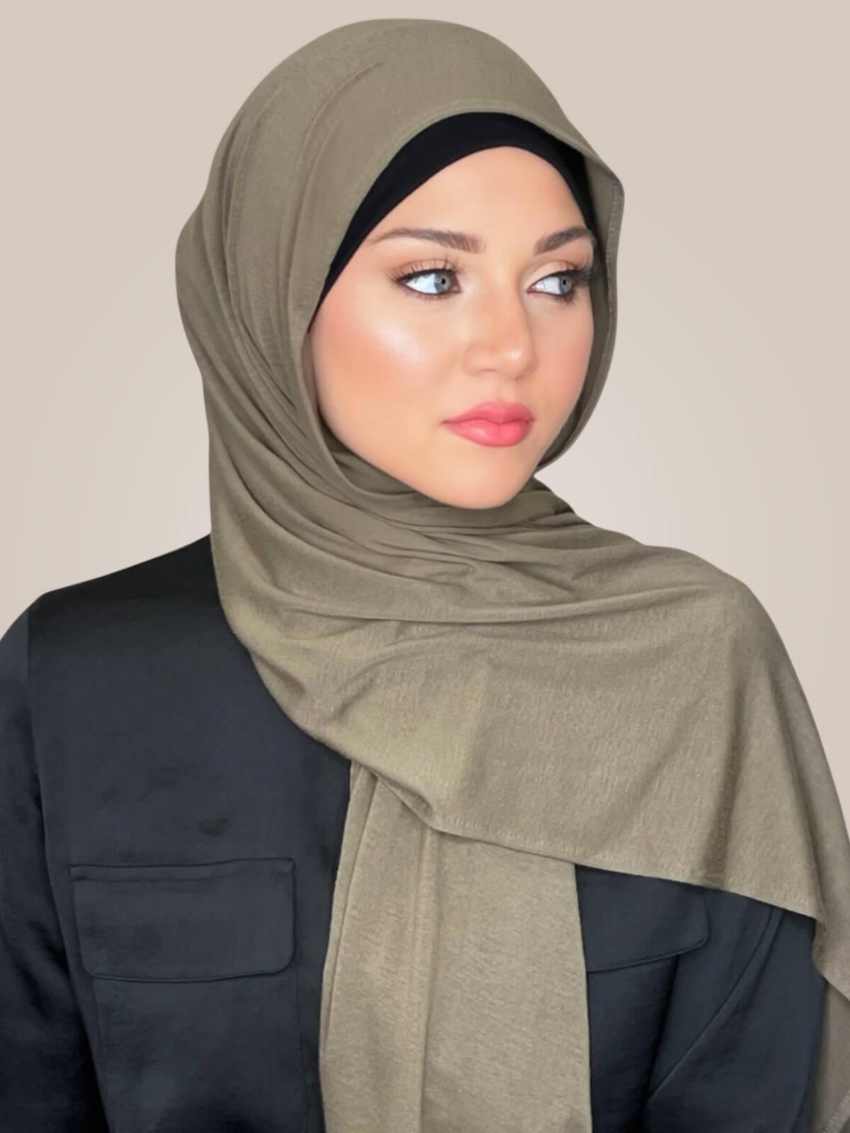 Classic Jersey Hijab-Dark Sage