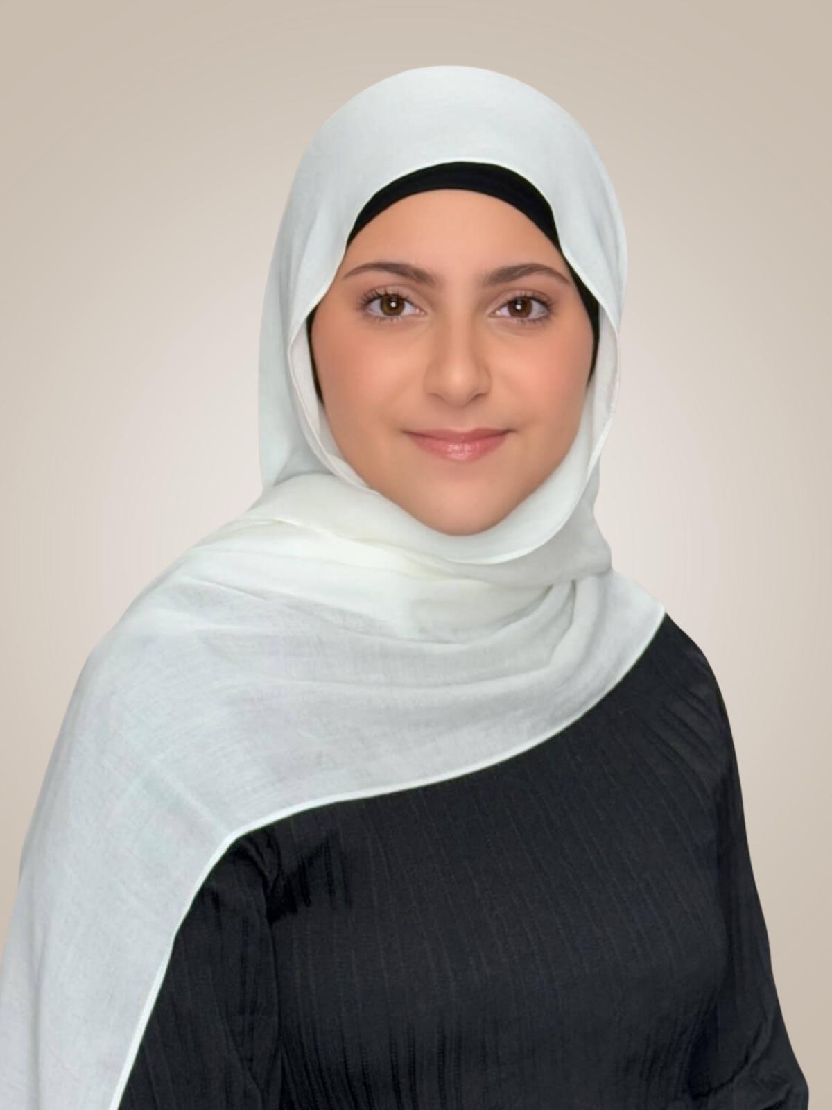 Modish Girl Cotton Modal Hijab-Porcelain