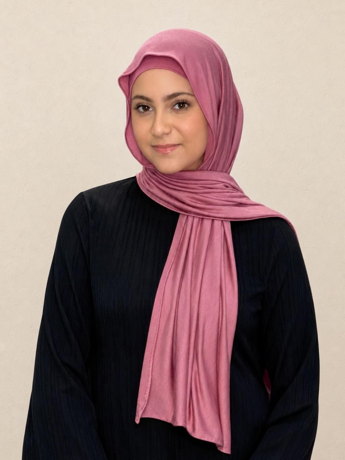 Modish Girl Premium Jersey Hijab-Pale Rose