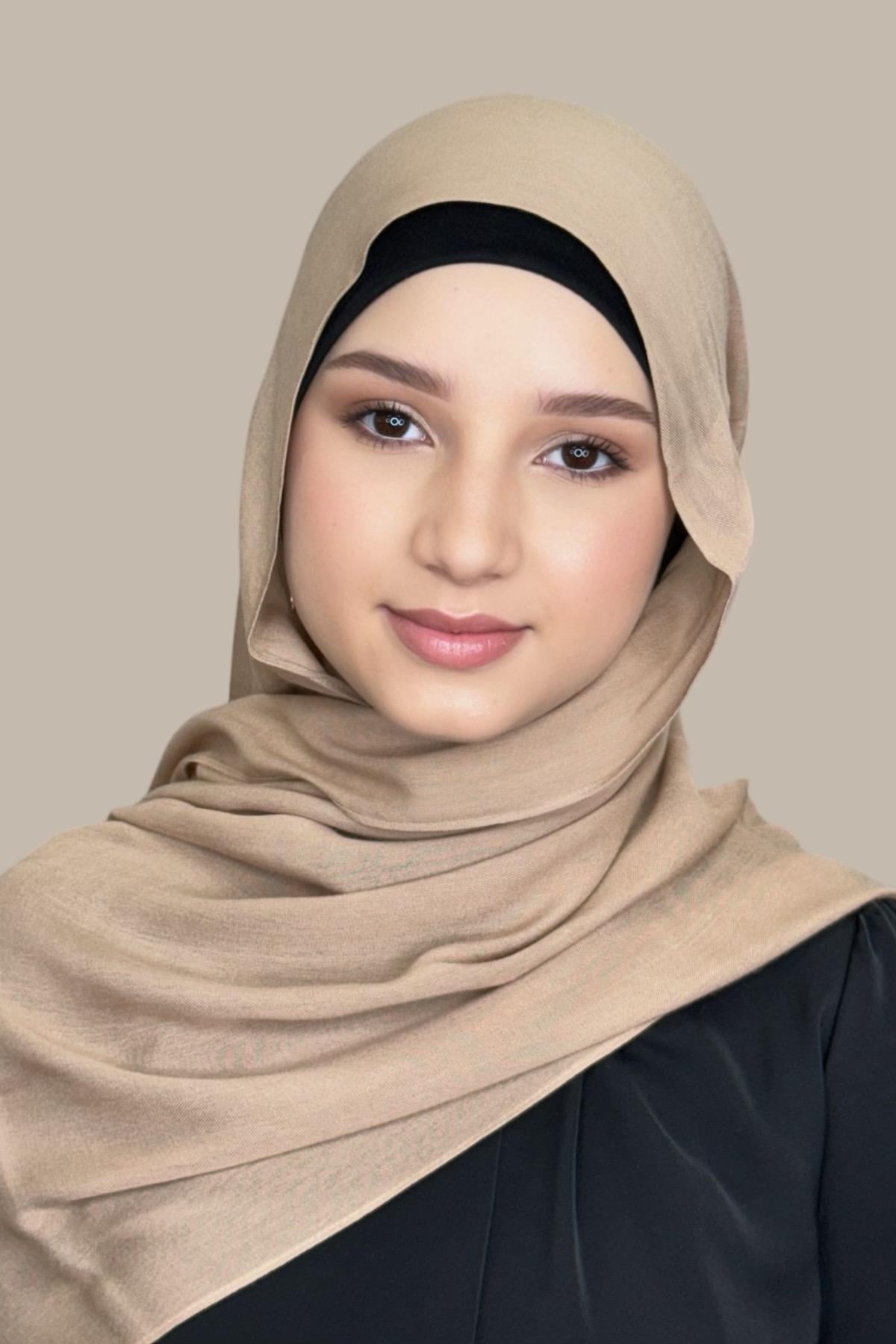 Modish Girl Cotton Modal Hijab-BurleyWood