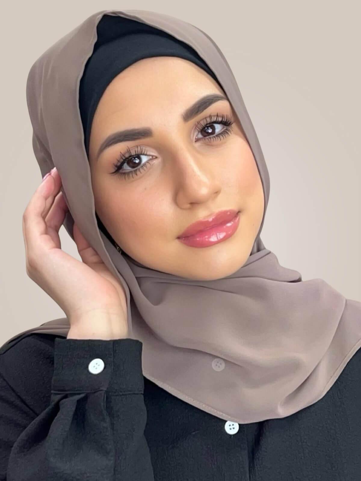Luxury Chiffon Hijab-Light Mocha