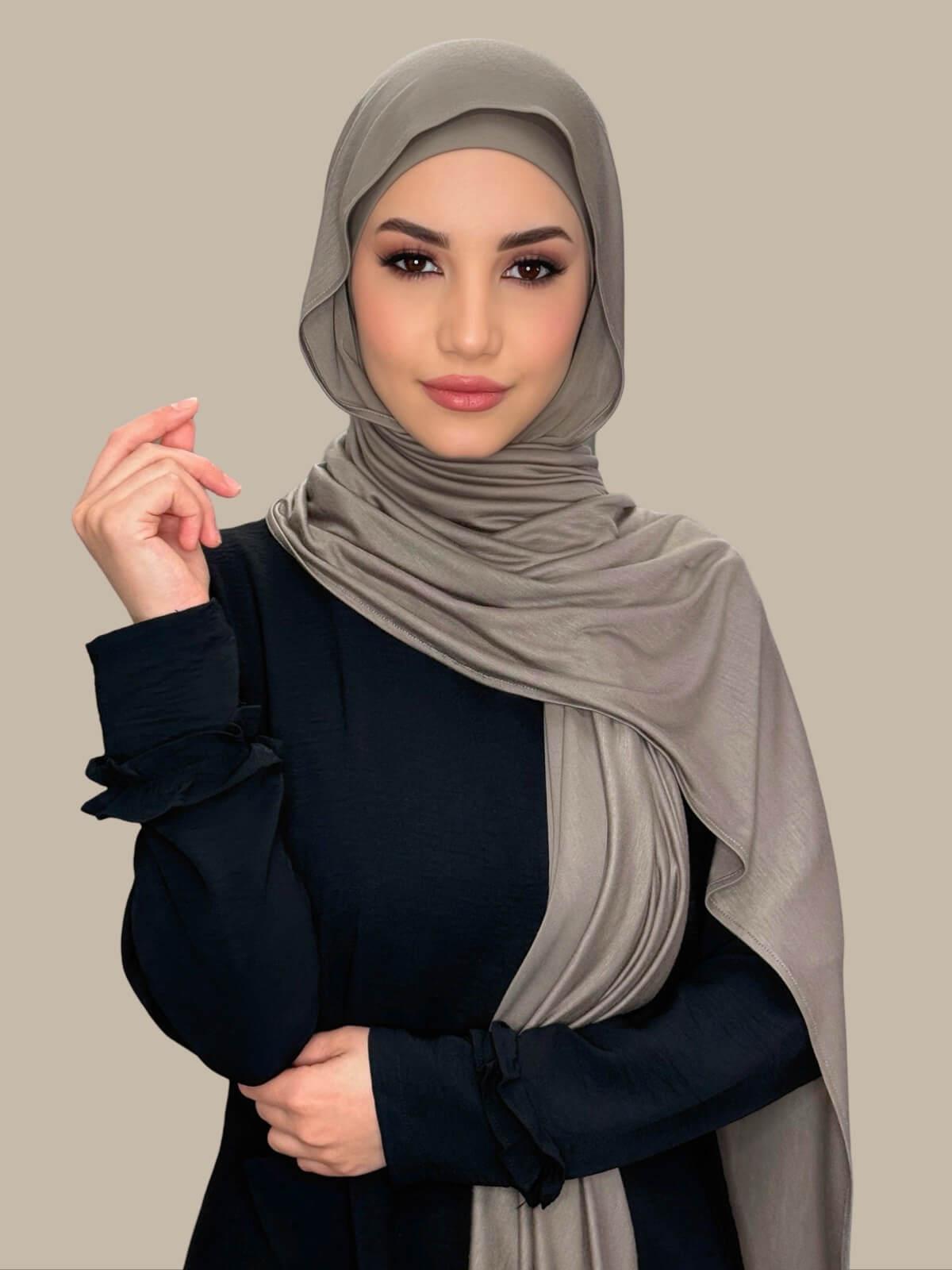 Premium Jersey hijab-Sandstone